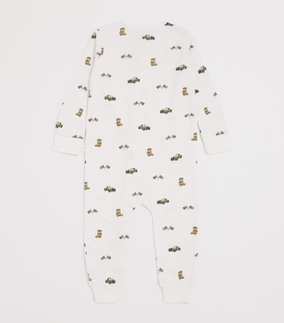 Rosa & Blue Harrods Bear Playsuit (12-18 Months) White Image 2