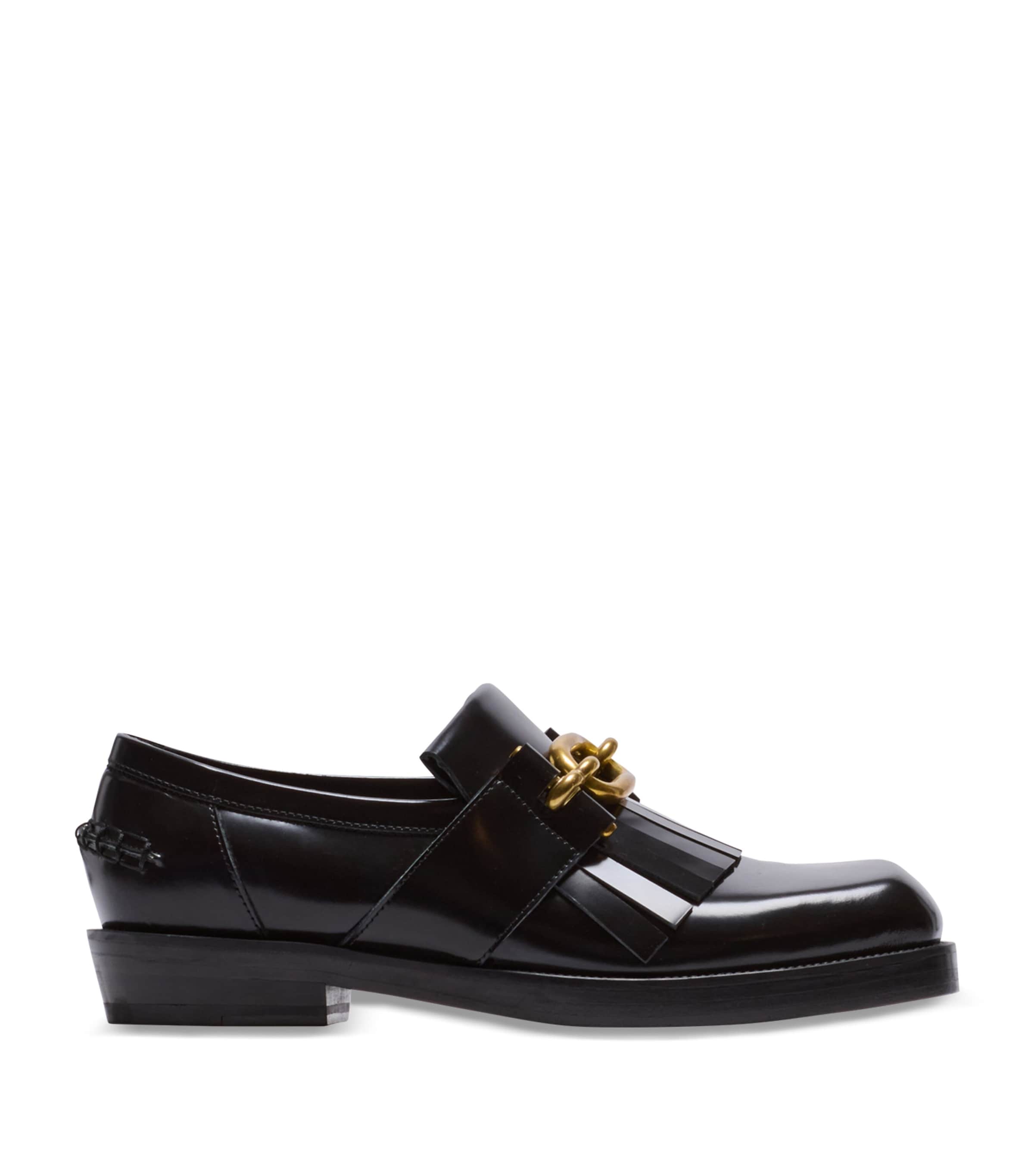 Glazed Leather Sync Loafers 0PA NOIR Image 1