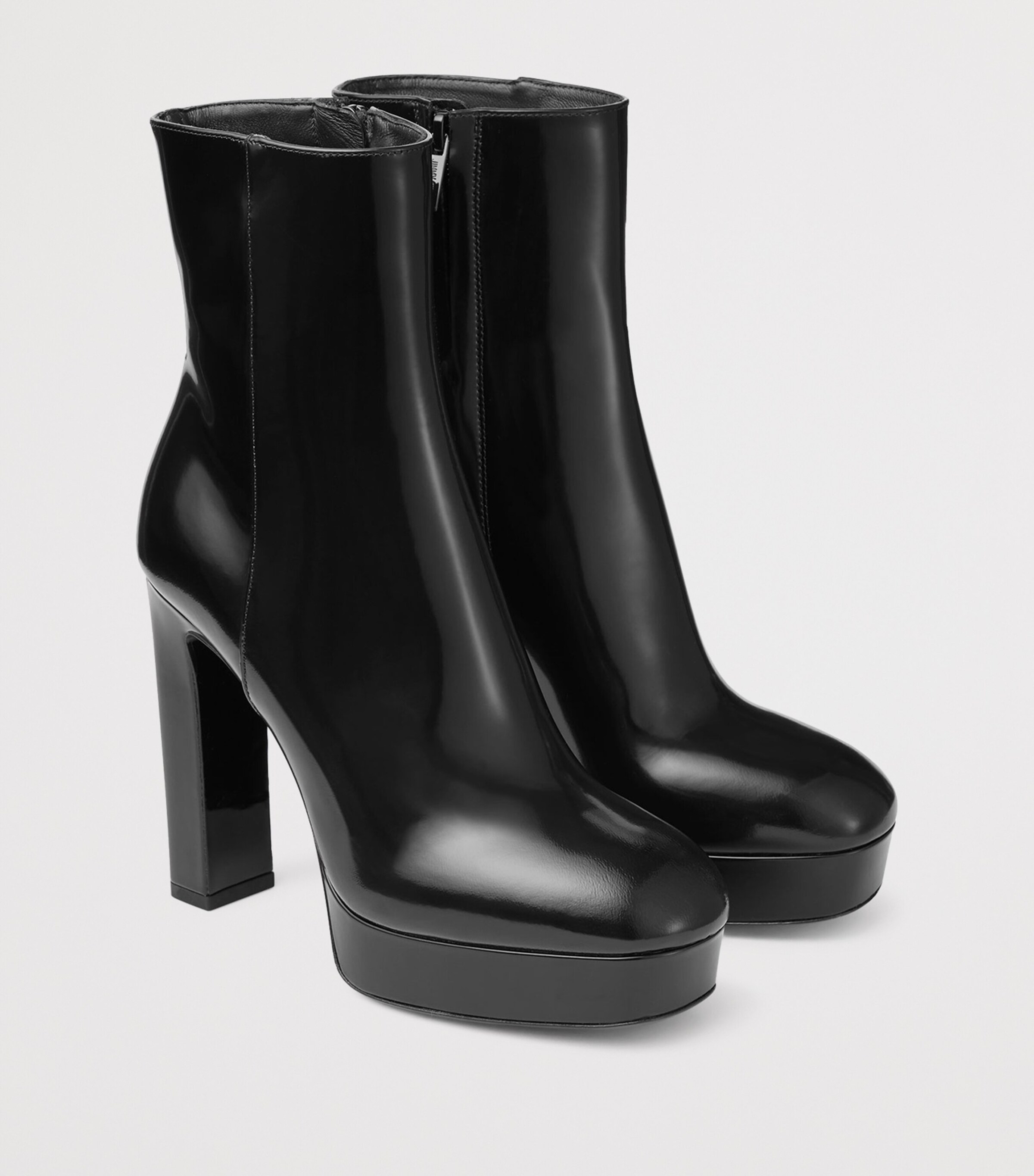 Marene 120 Leather Ankle Boots BLACK Image 2