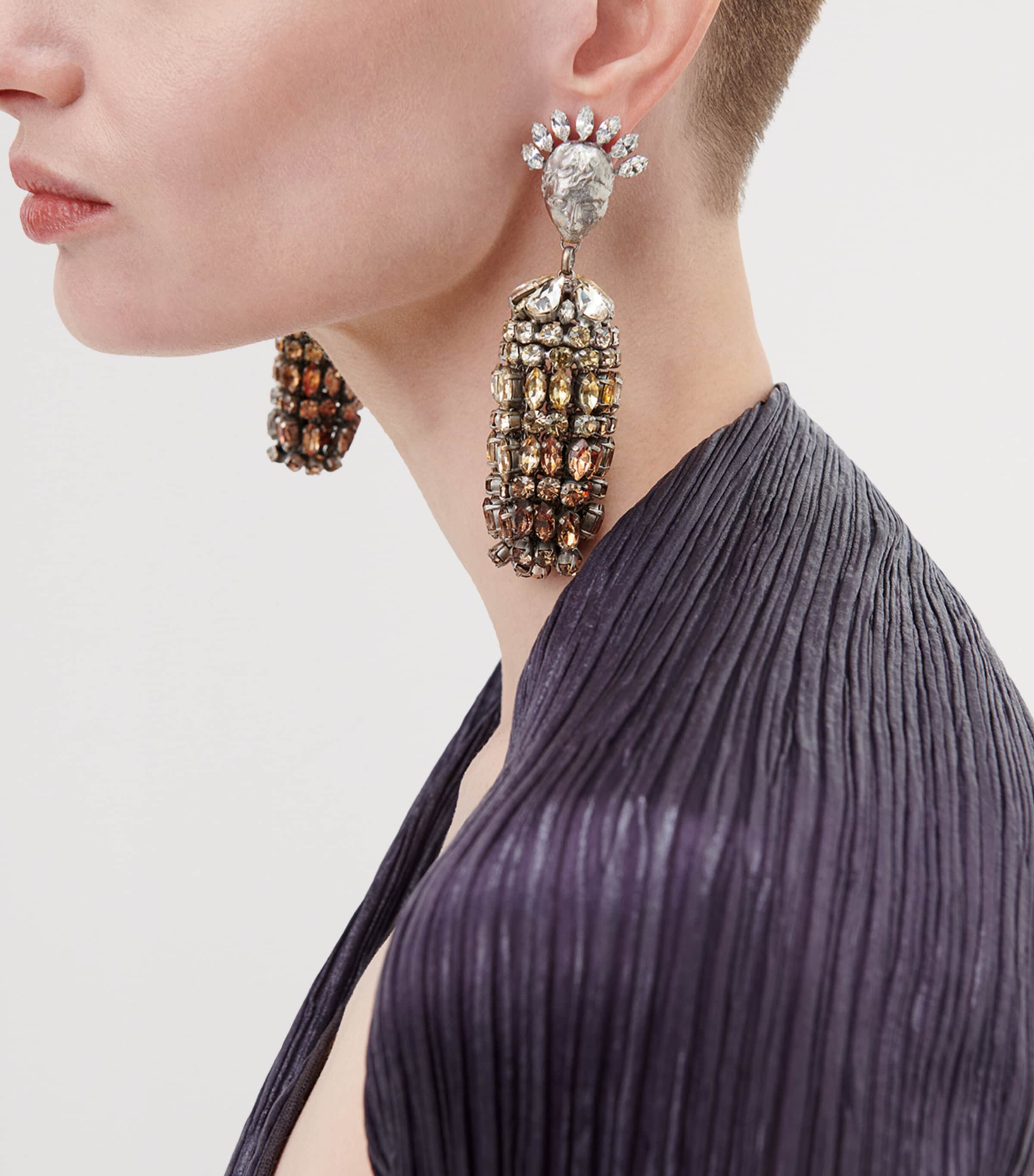 Schiaparelli Face Tassel Earrings Sfumato Image 4