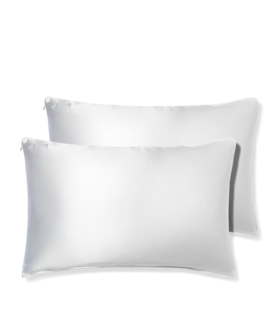 Mulberry Silk Queen Pillowcase (Set of 2) WHITE Image 1