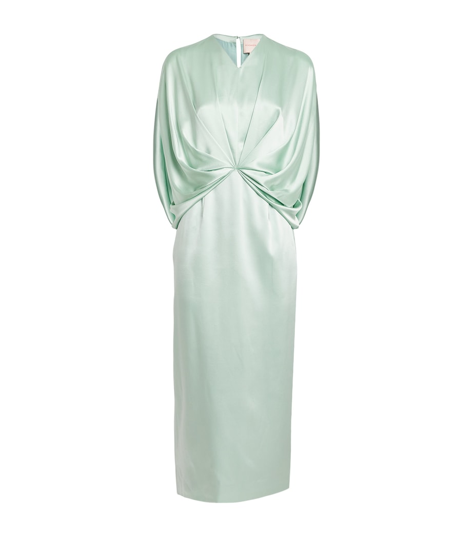 Roksanda Womens Silk Tari Midi Dress Opaline Image 1