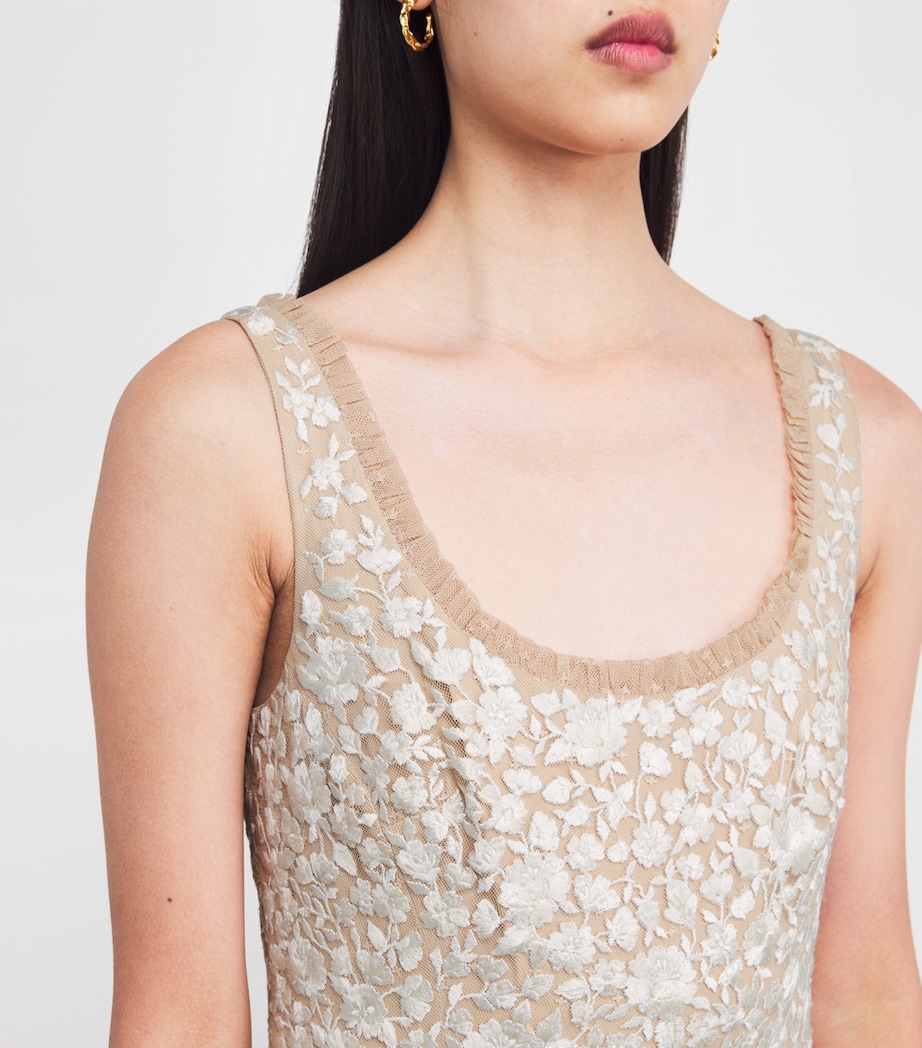Scoop-Neck Rosa Maxi Dress BEIGE/CREAM Image 4