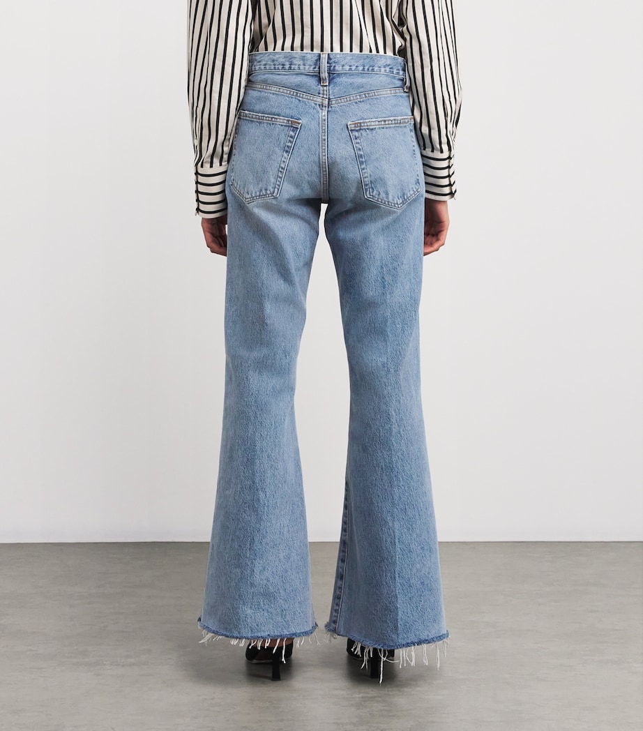 The Lax Flared Jeans ALDERTON RAW FRAY Image 4