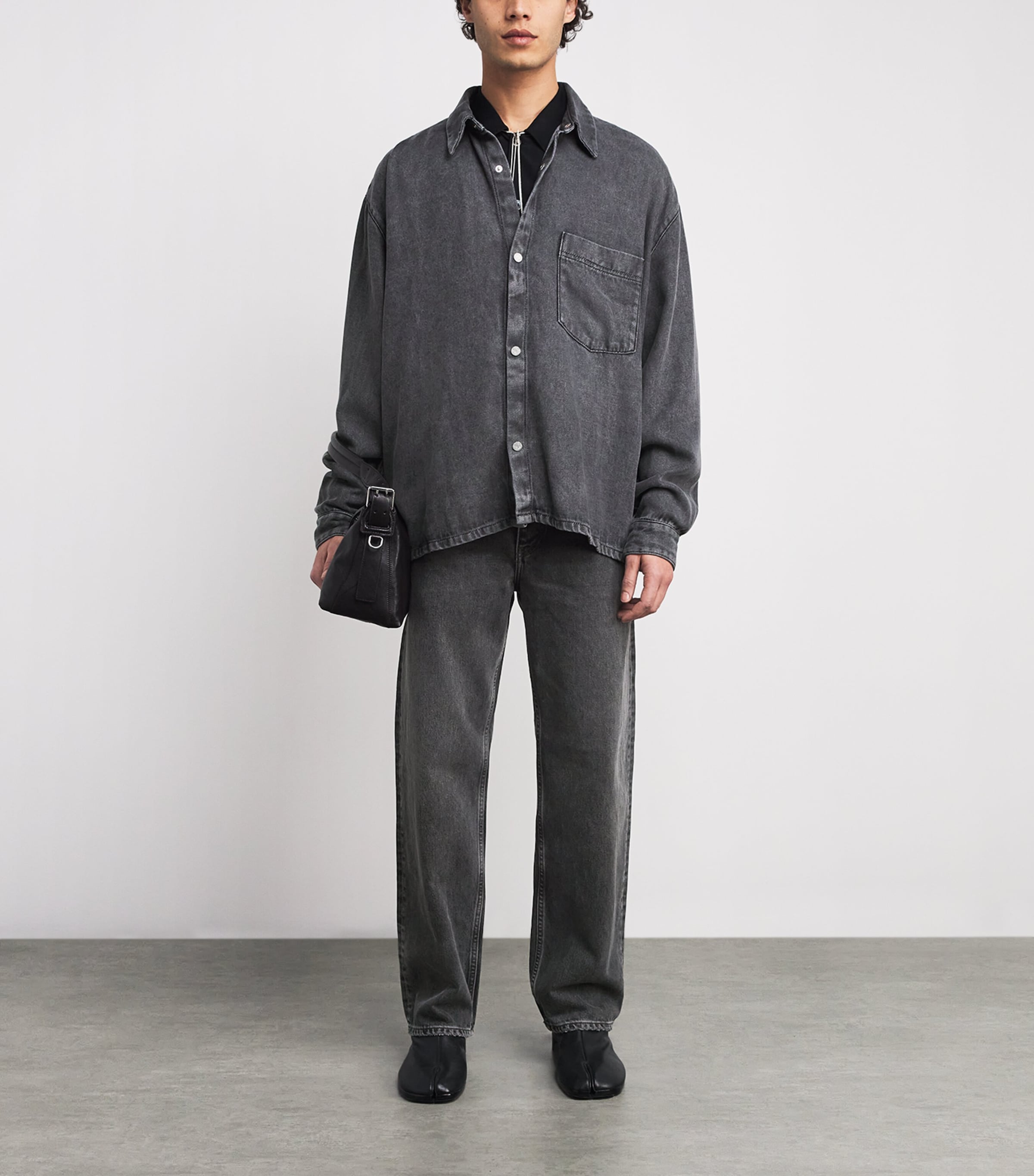 Maza Denim Shirt WASHED GREY Image 2