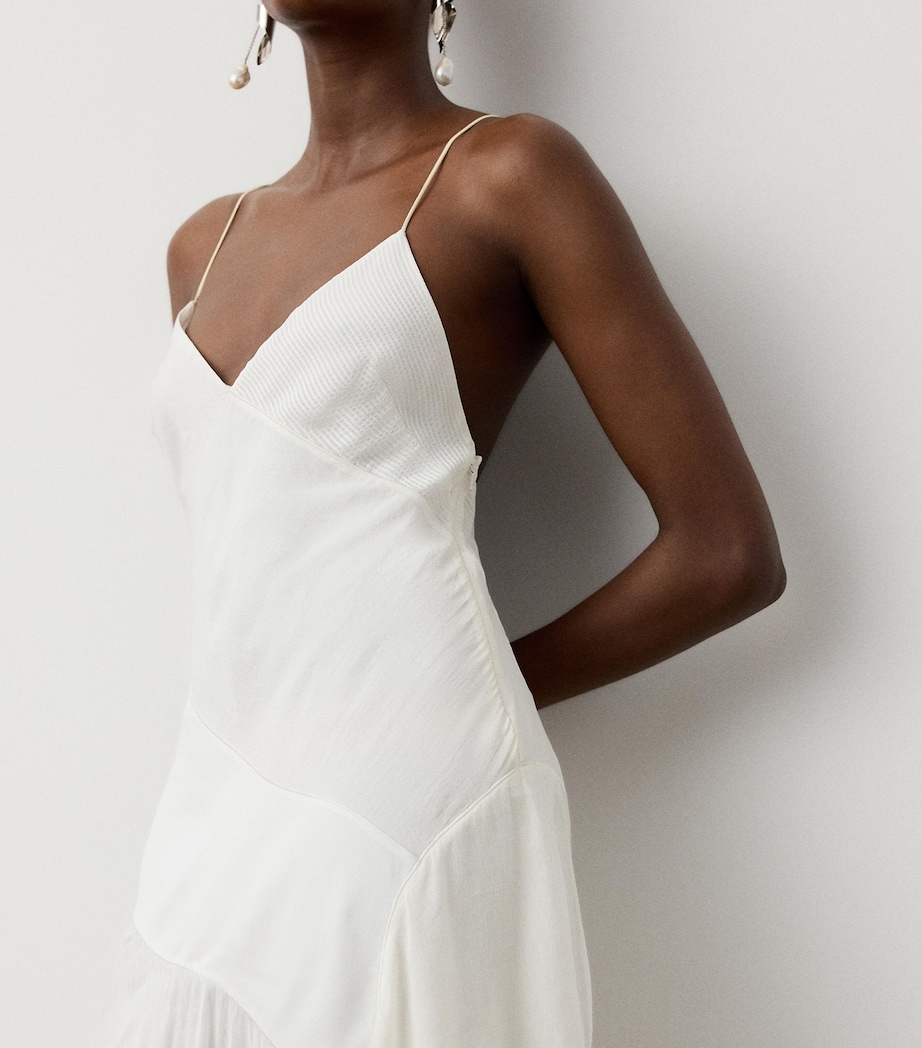 Ralph Lauren Collection Womens Hughes Maxi Slip Dress Cream Image 5