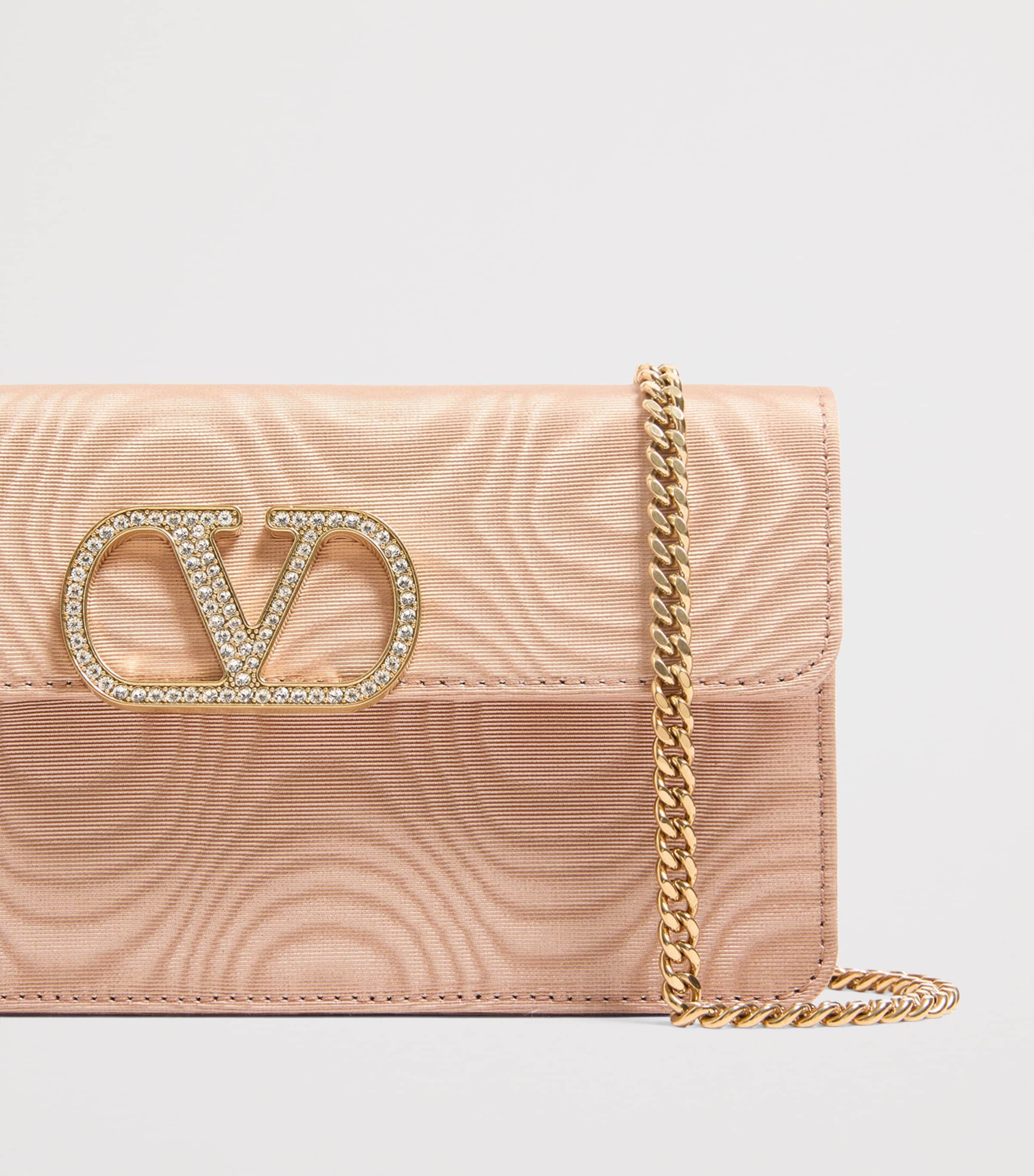 Valentino Garavani Moiré VLogo Signature Chain Wallet Image 7
