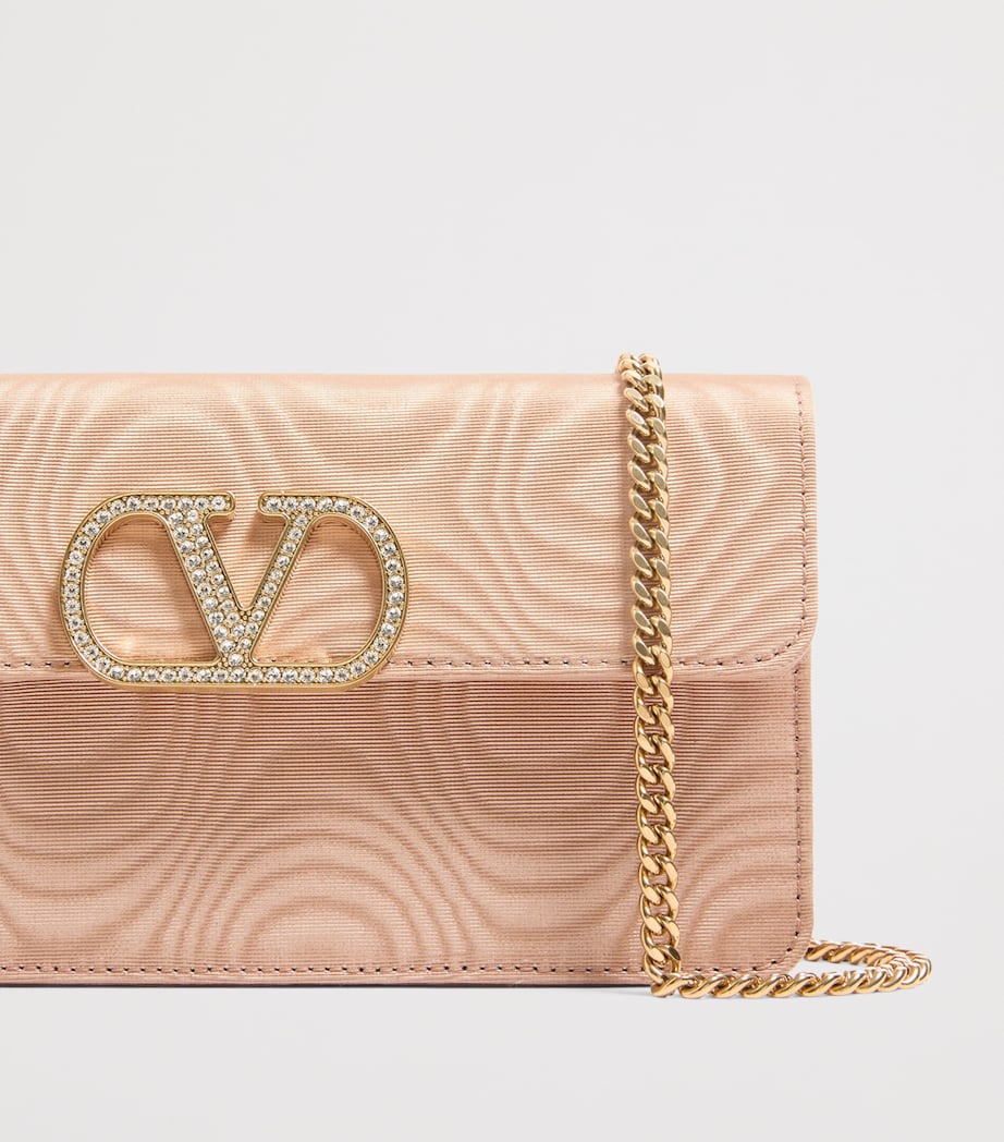 Valentino Garavani Moiré VLogo Signature Chain Wallet Image 7
