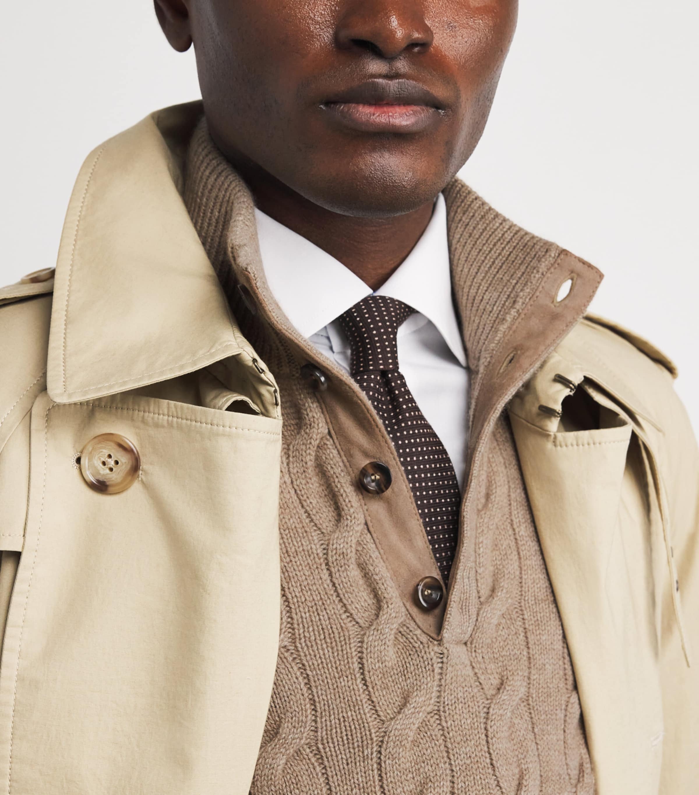 Cashmere Cable-Knit Sweater CHESTNUT Image 6