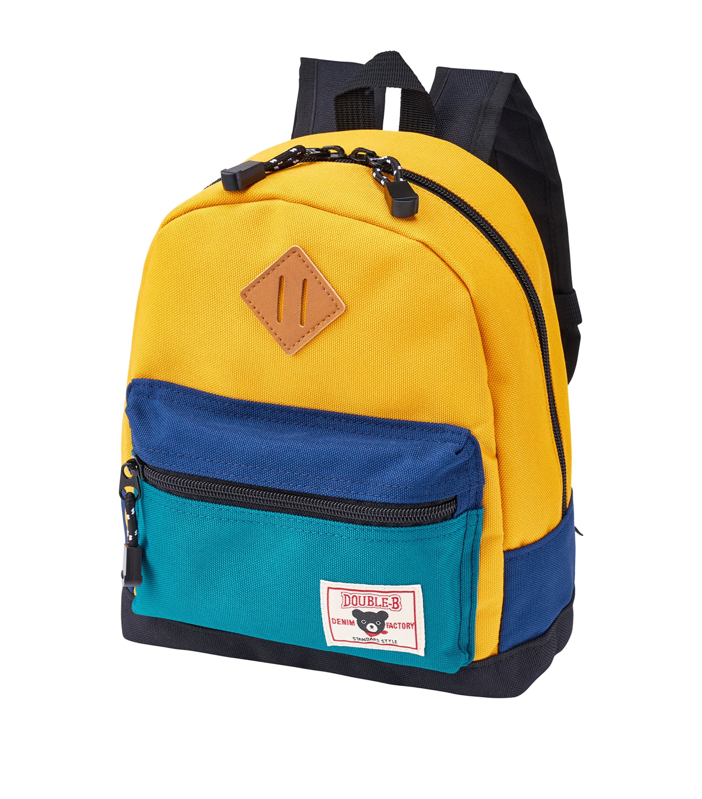 Miki House Double B Backpack In Yellow