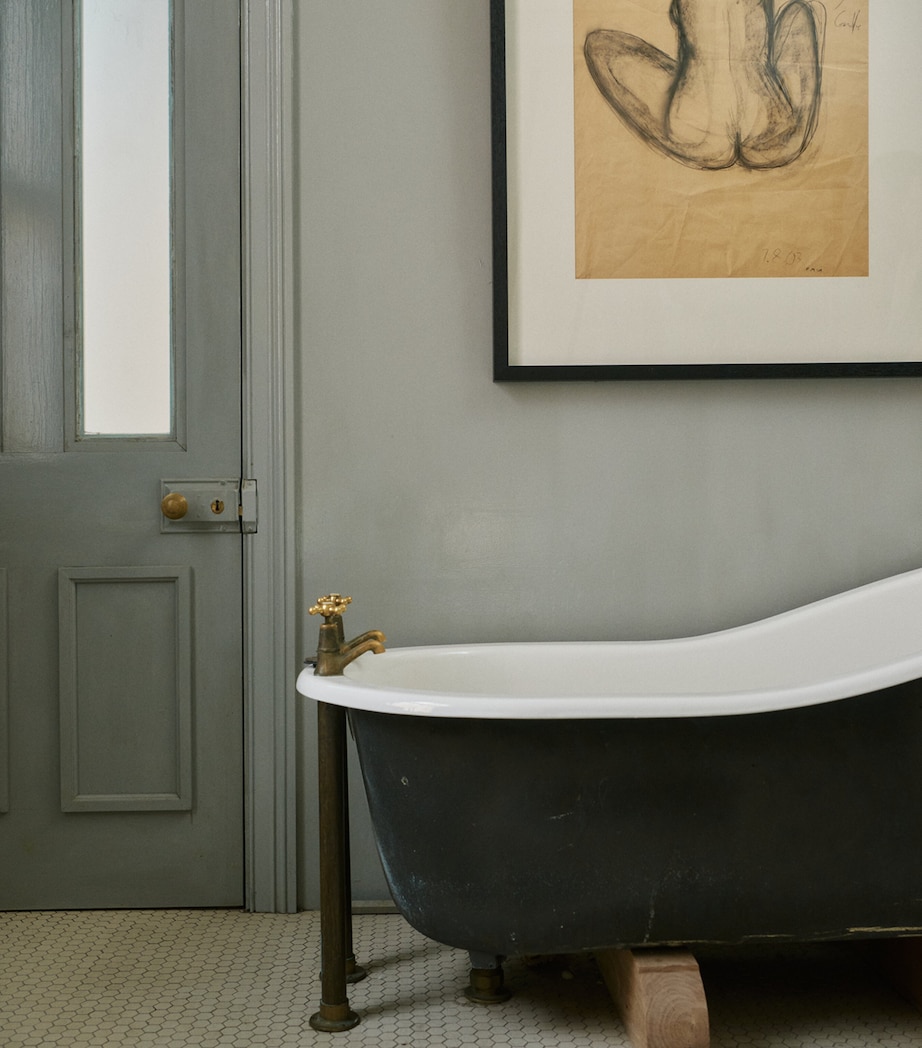 Organic Cotton Echo Bath Mat (50cm x 80cm) CAPER / CHALK Image 4