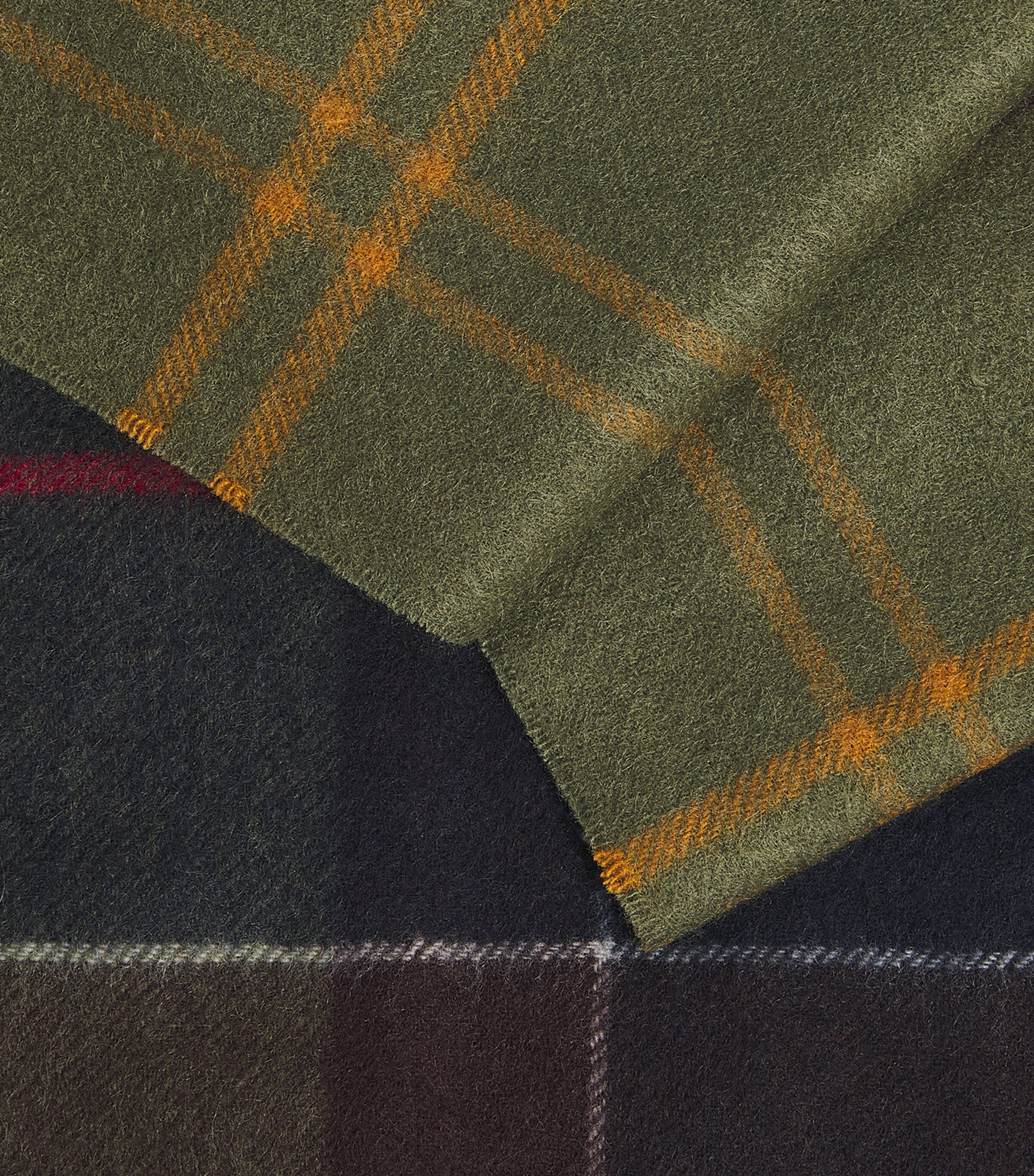 Barbour Mens Cashmere Tartan Scarf Classic Image 4