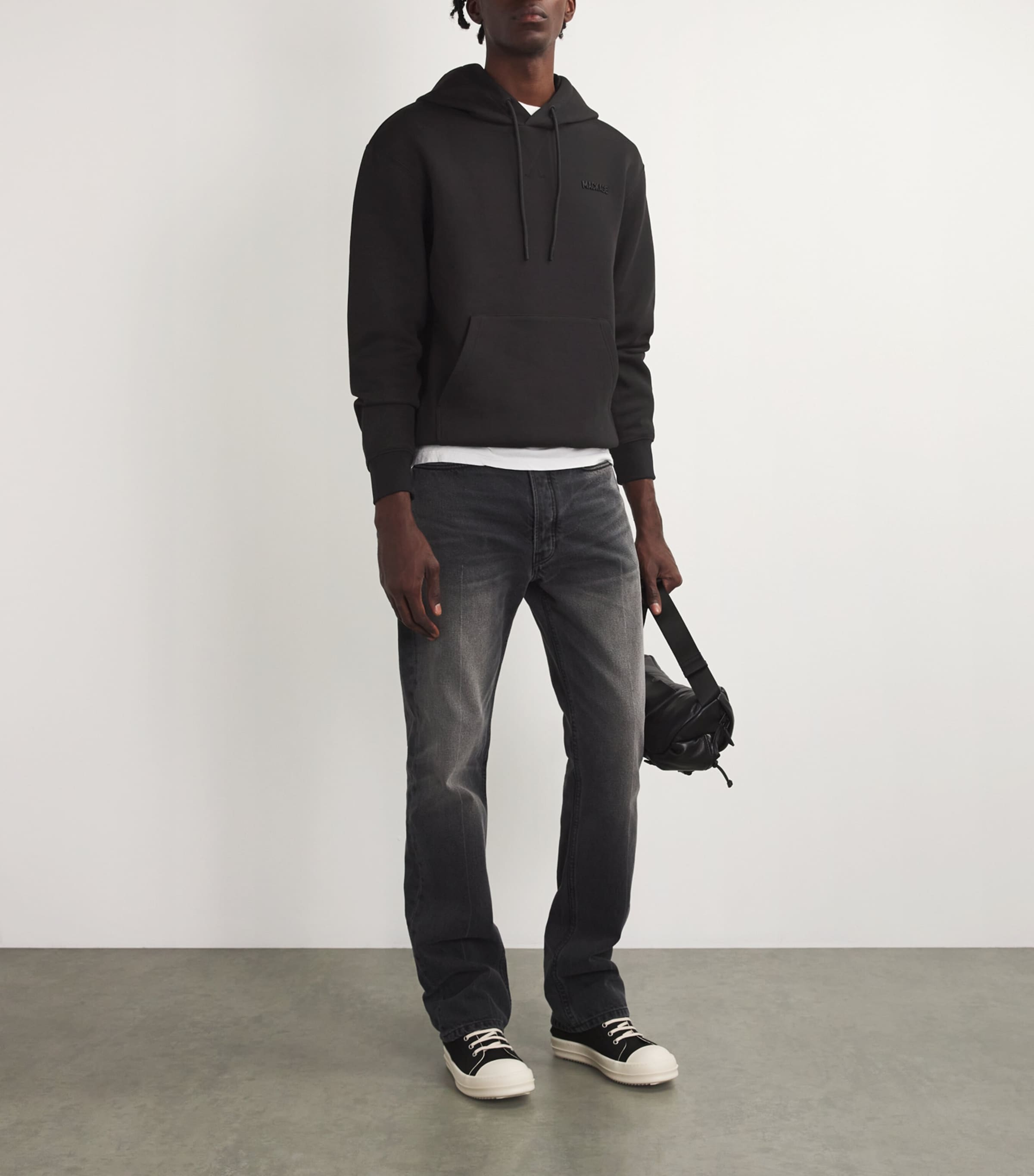 Tonal Logo Krystian Hoodie C0001 BLACK Image 2