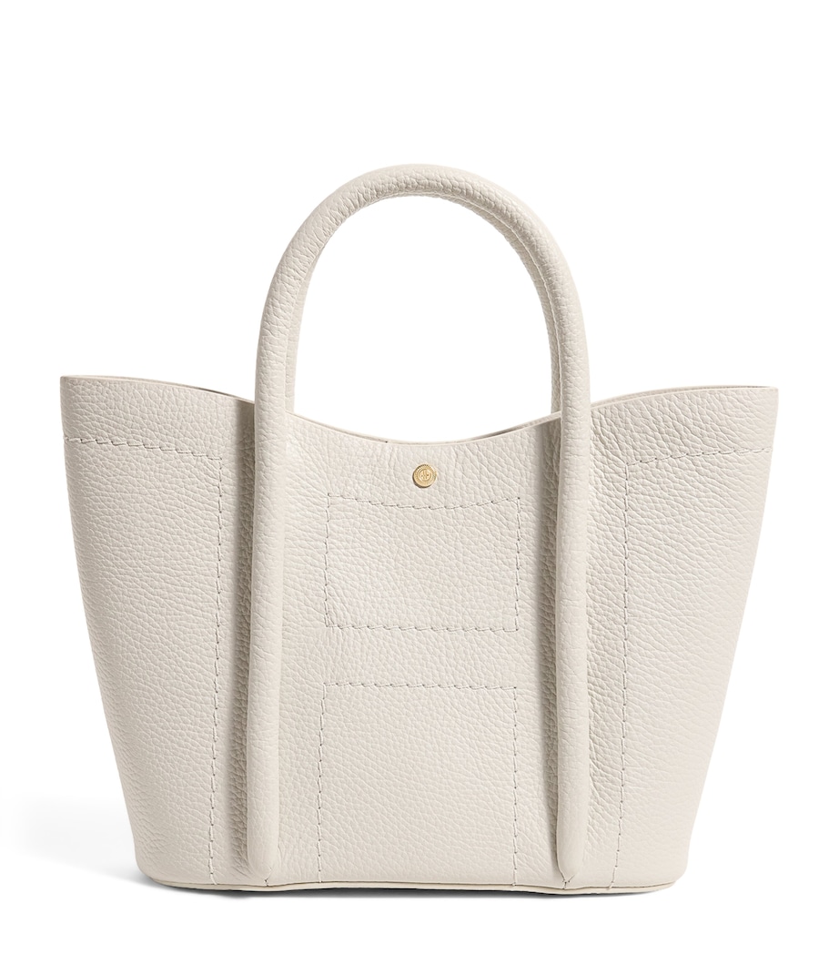 Harrods Grab Leather Rope Tote Bag Birch Image 1