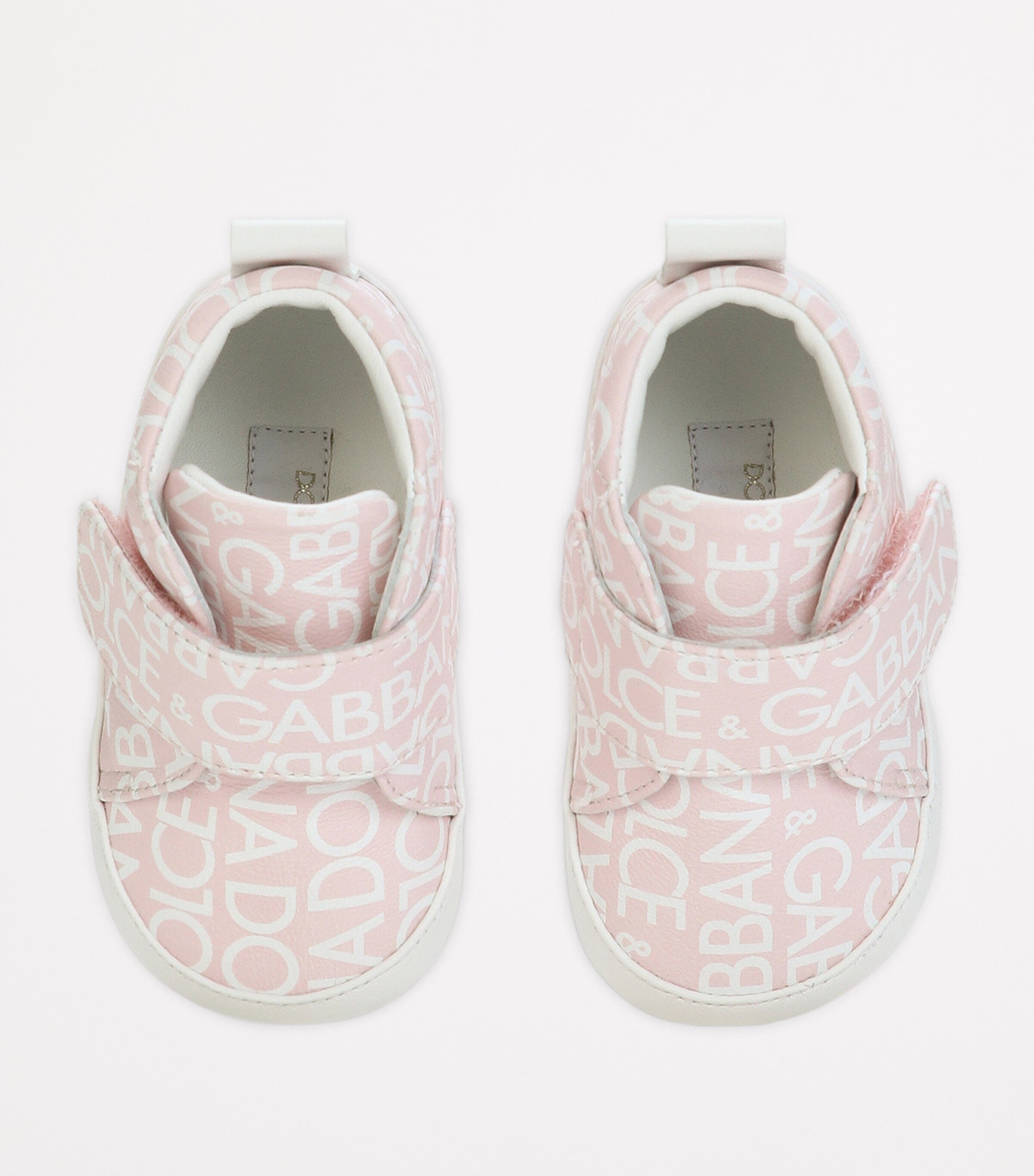 Leather Logo High-Top Sneakers HFXCA-DG BIANCO FDO. Image 2