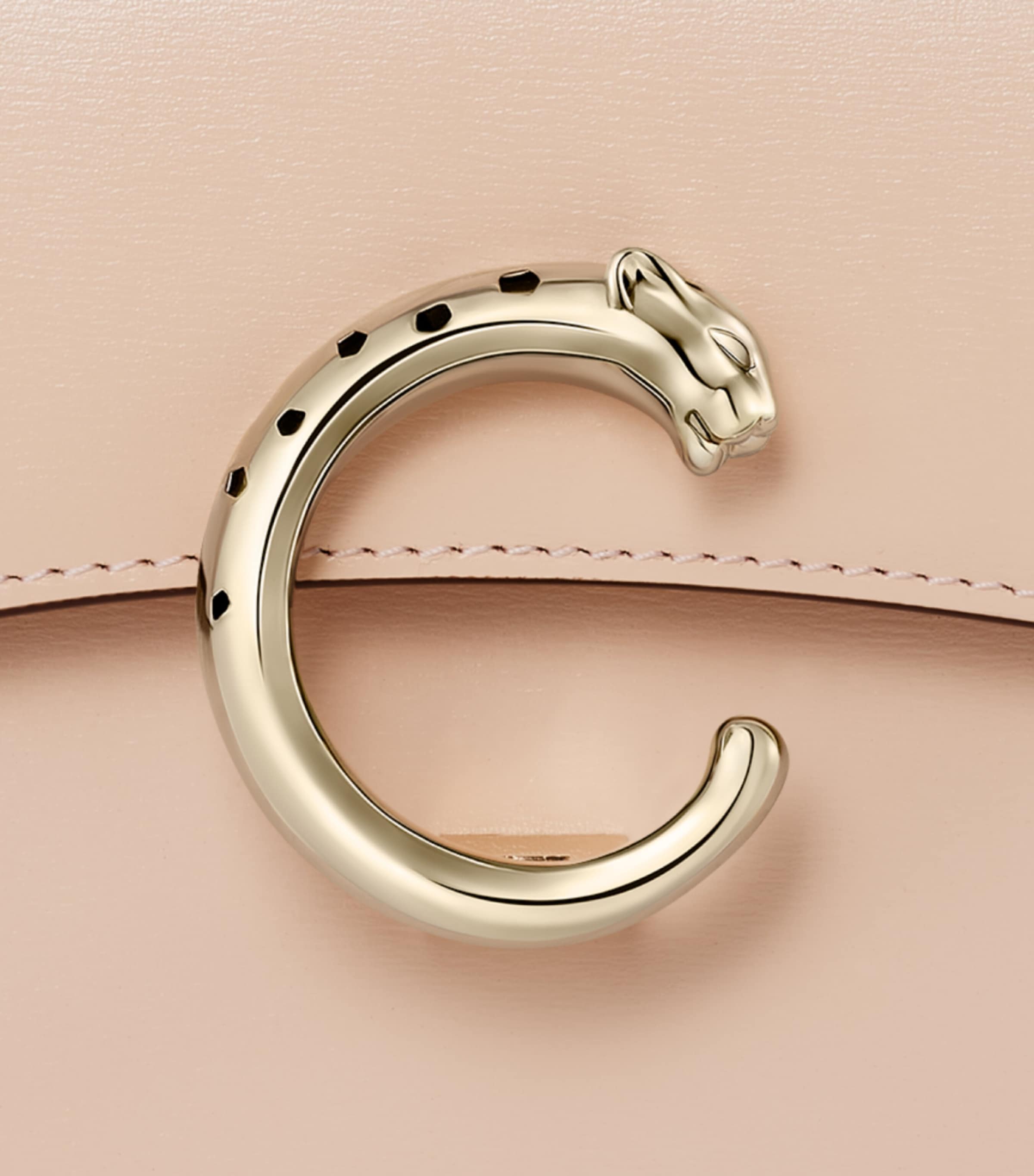 Cartier Leather Panthère de Cartier Top-Handle Bag Peach Image 7