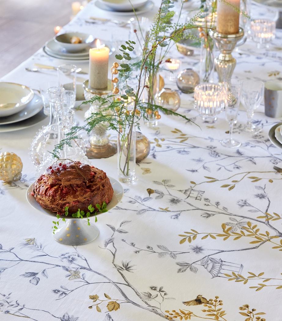 Linen Botanical Tablecloth (170cm x 320cm) WHUGE SR Image 5