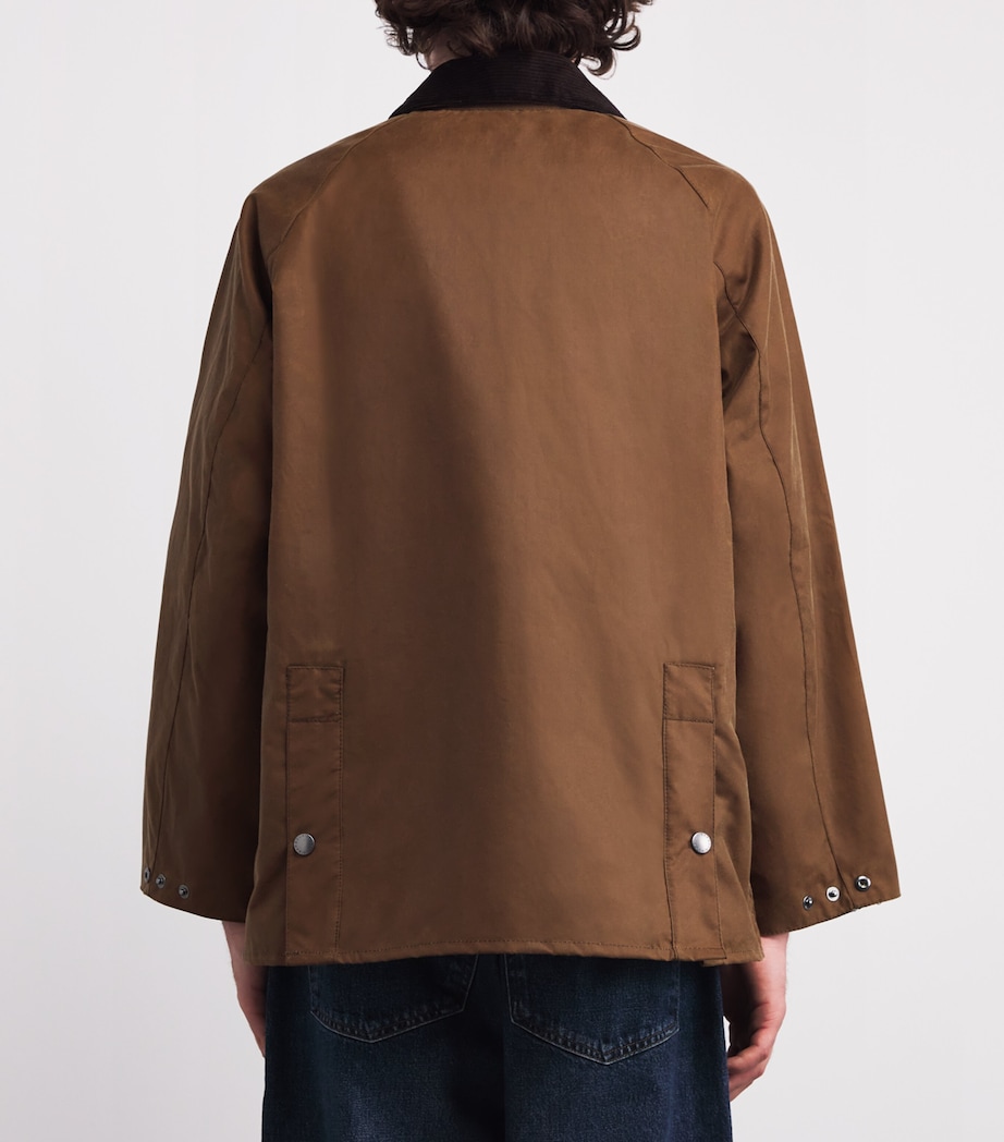 x Paul Smith Waxed Oversized Bedale Jacket TAN Image 4