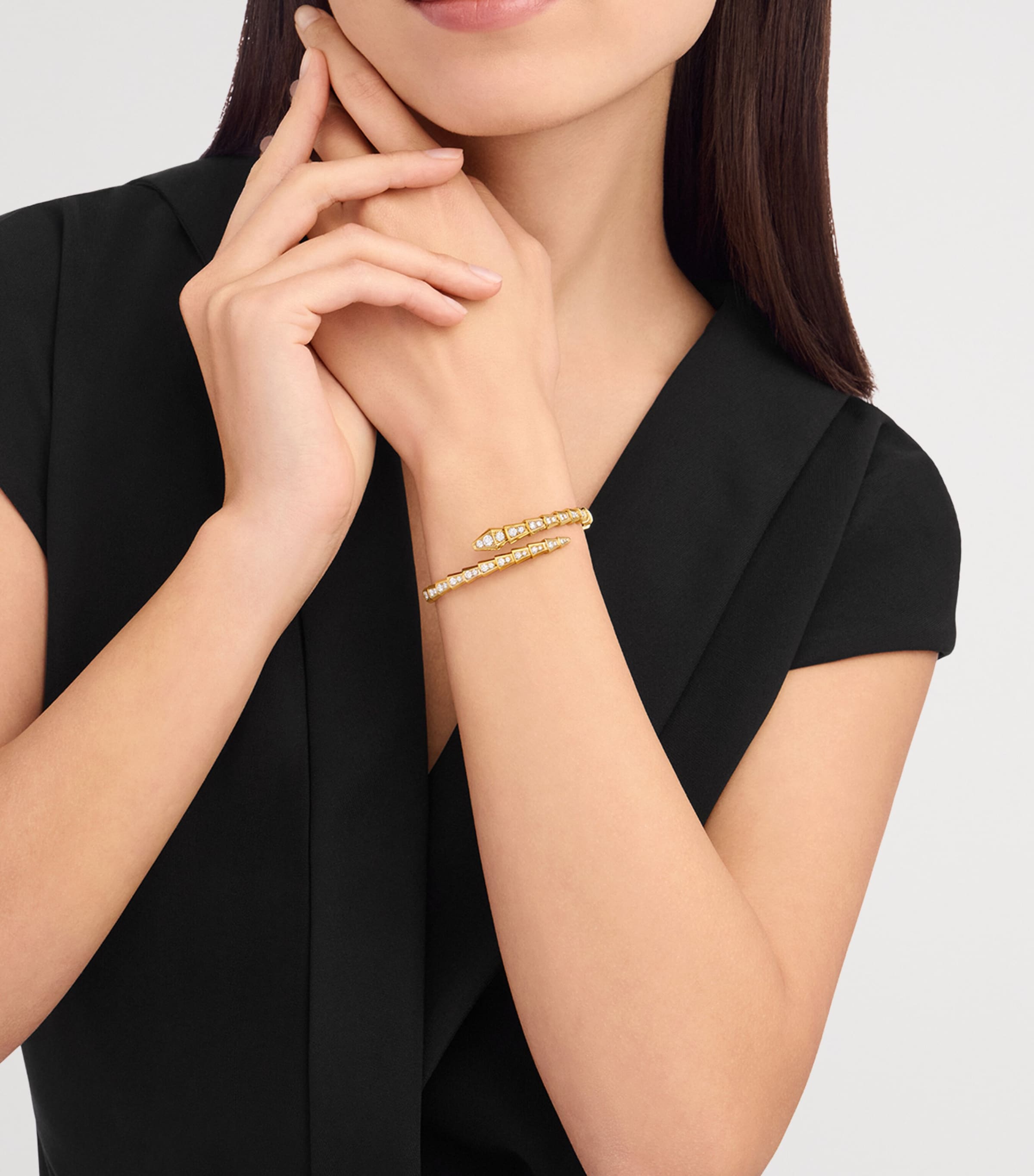 Yellow Gold and Diamond Serpenti Viper Bracelet YELLOW GOLD Image 3