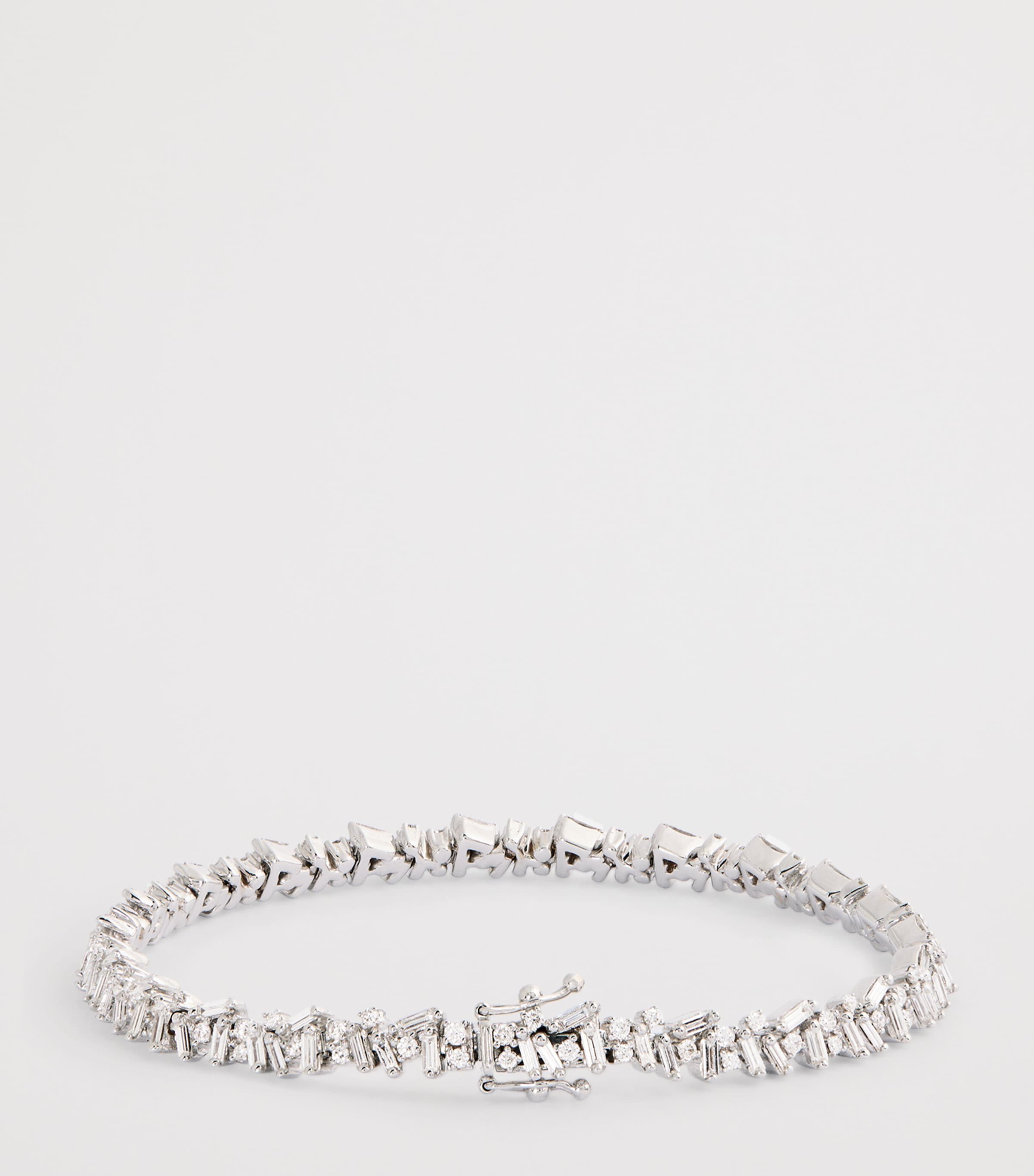 Suzanne Kalan White Gold and Diamond Classic Icon Tennis Bracelet Wg/wd Image 3
