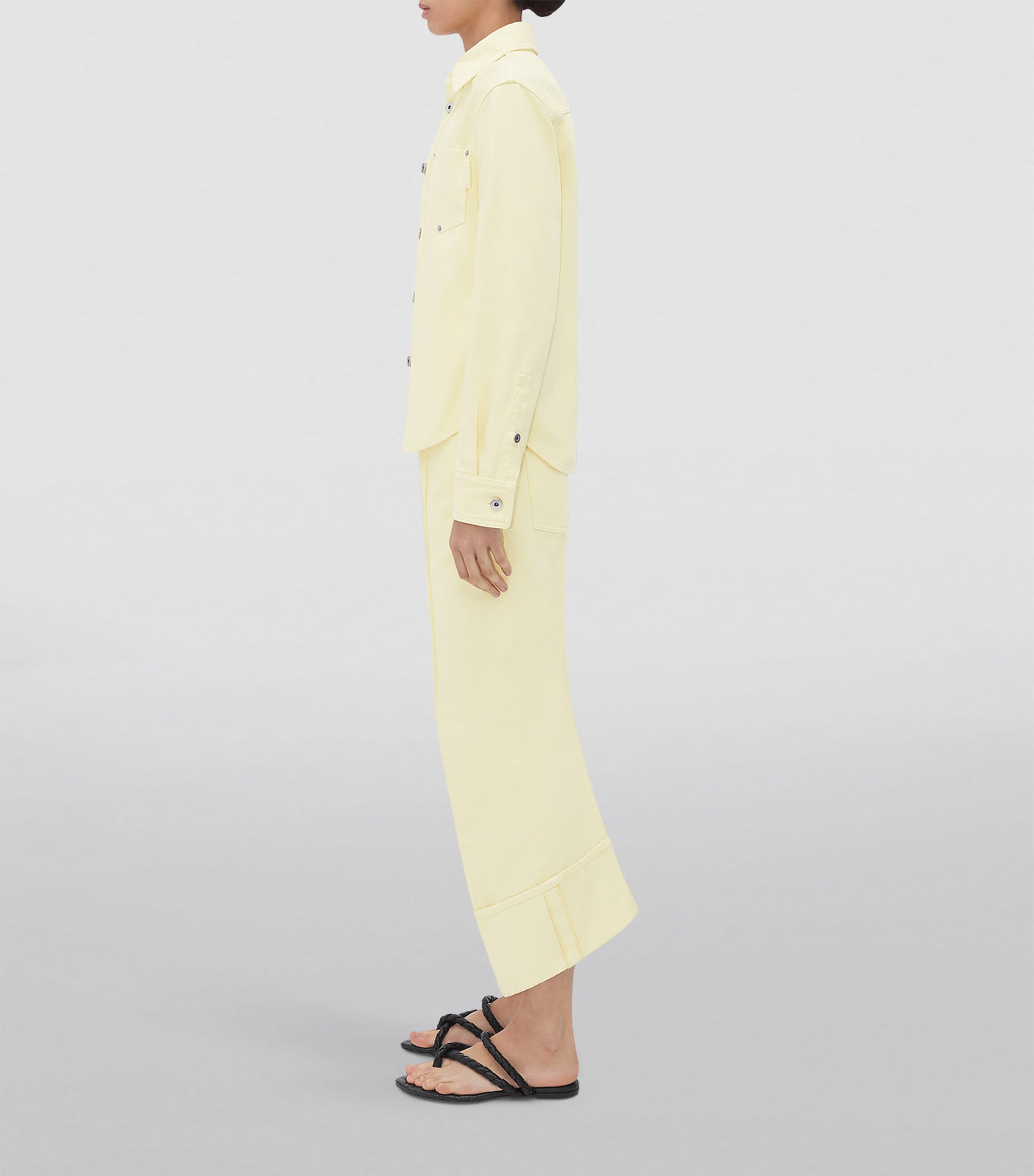 Bottega Veneta Lambskin Leaf Flat Sandals Image 2