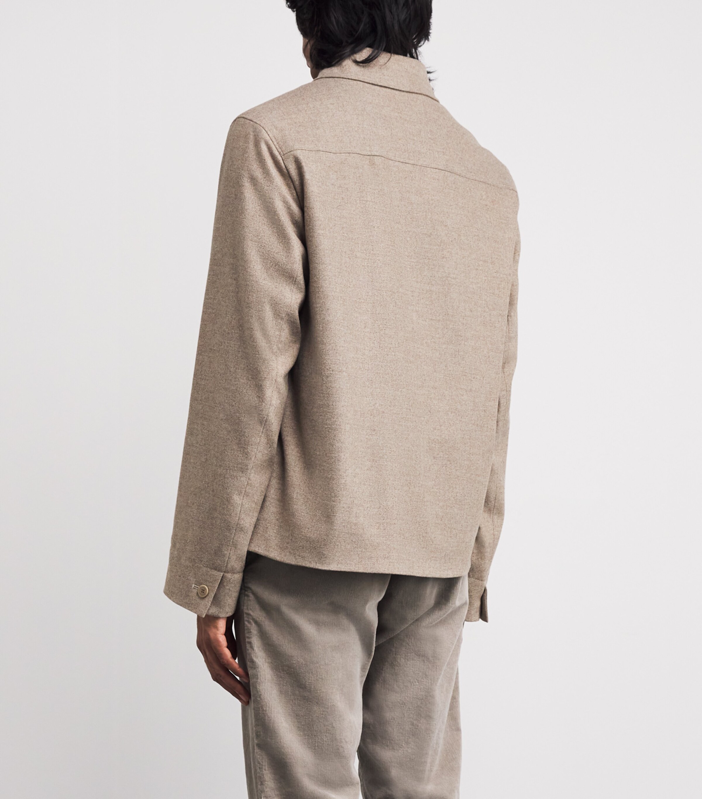 Micro Flannel Overshirt 812-MOON ROCK Image 4