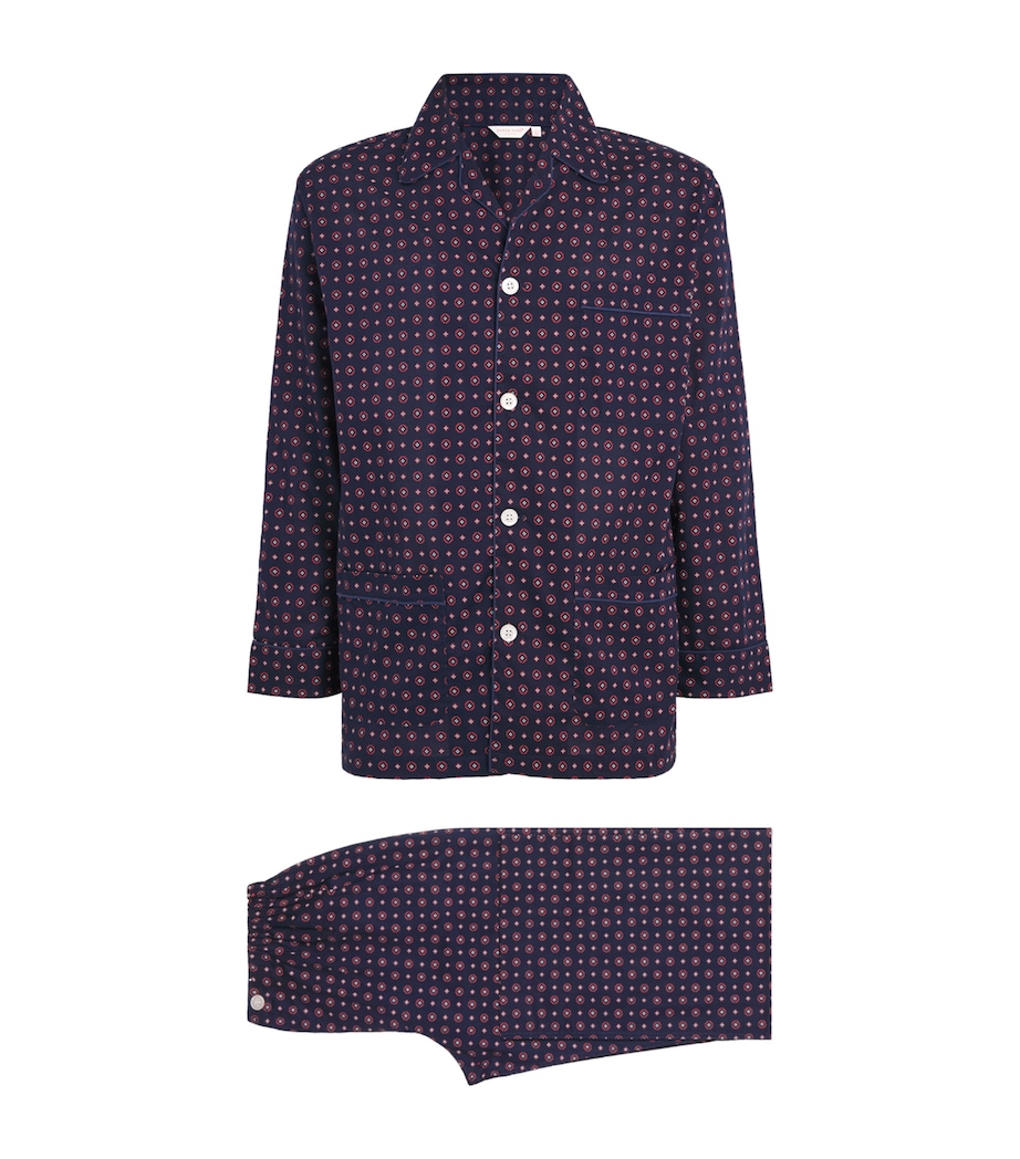 Cotton Printed Nelson Pyjama Set 107NAV Image 1