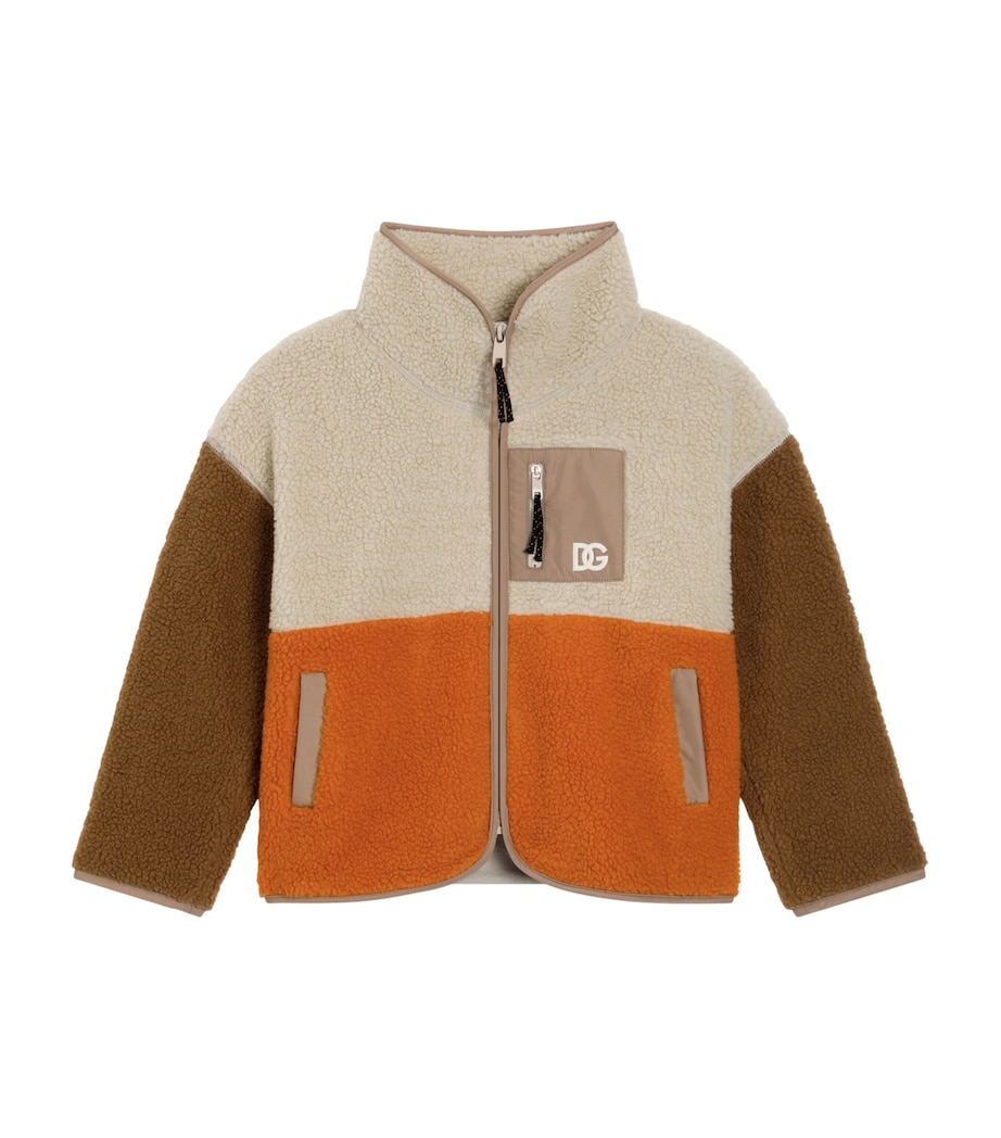 Colour-Block Fleece Jacket (8-13 Years) S9000COMBINED COLOUR Image 1
