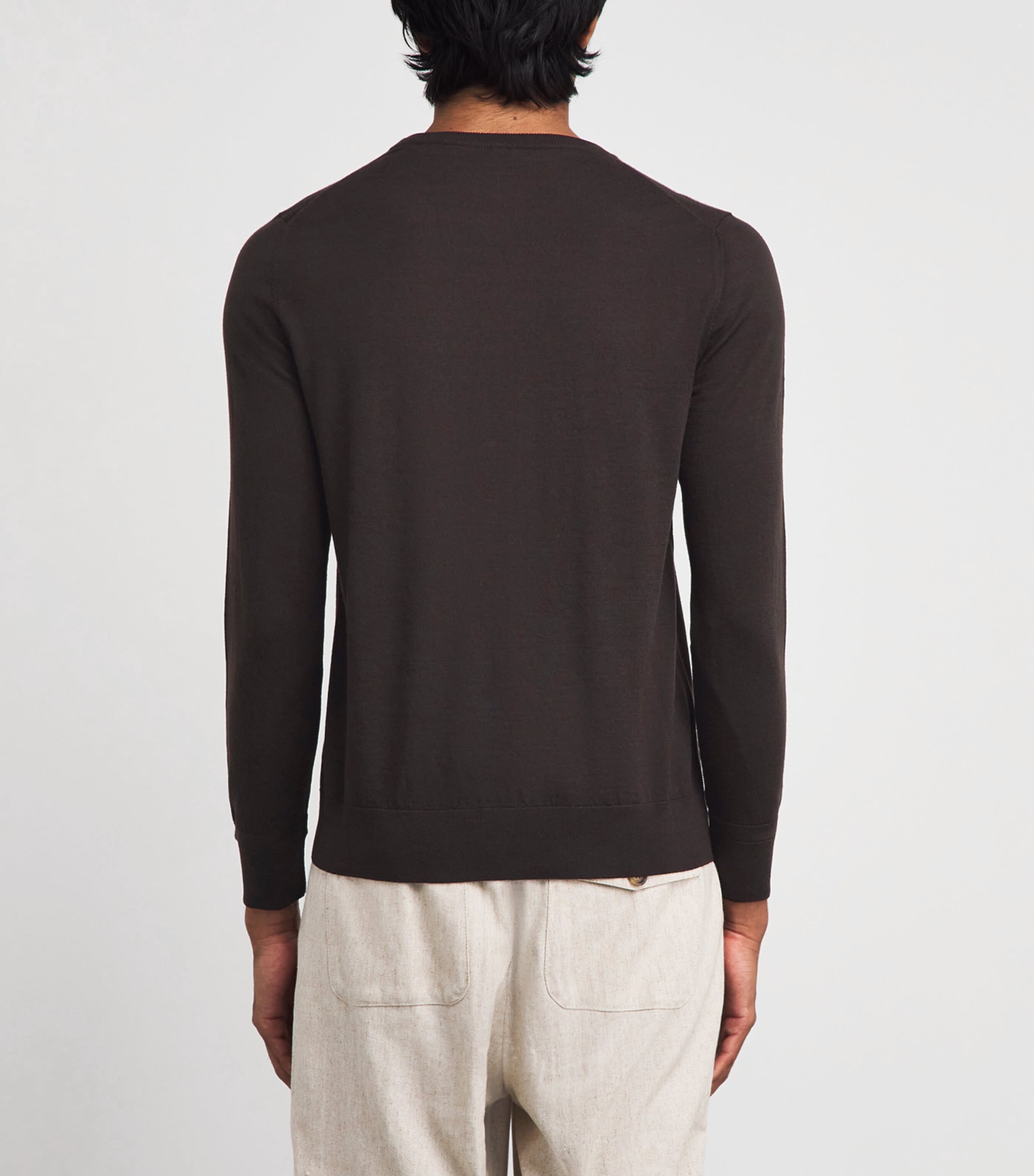 Isaia Mens Wool Sweater Image 5