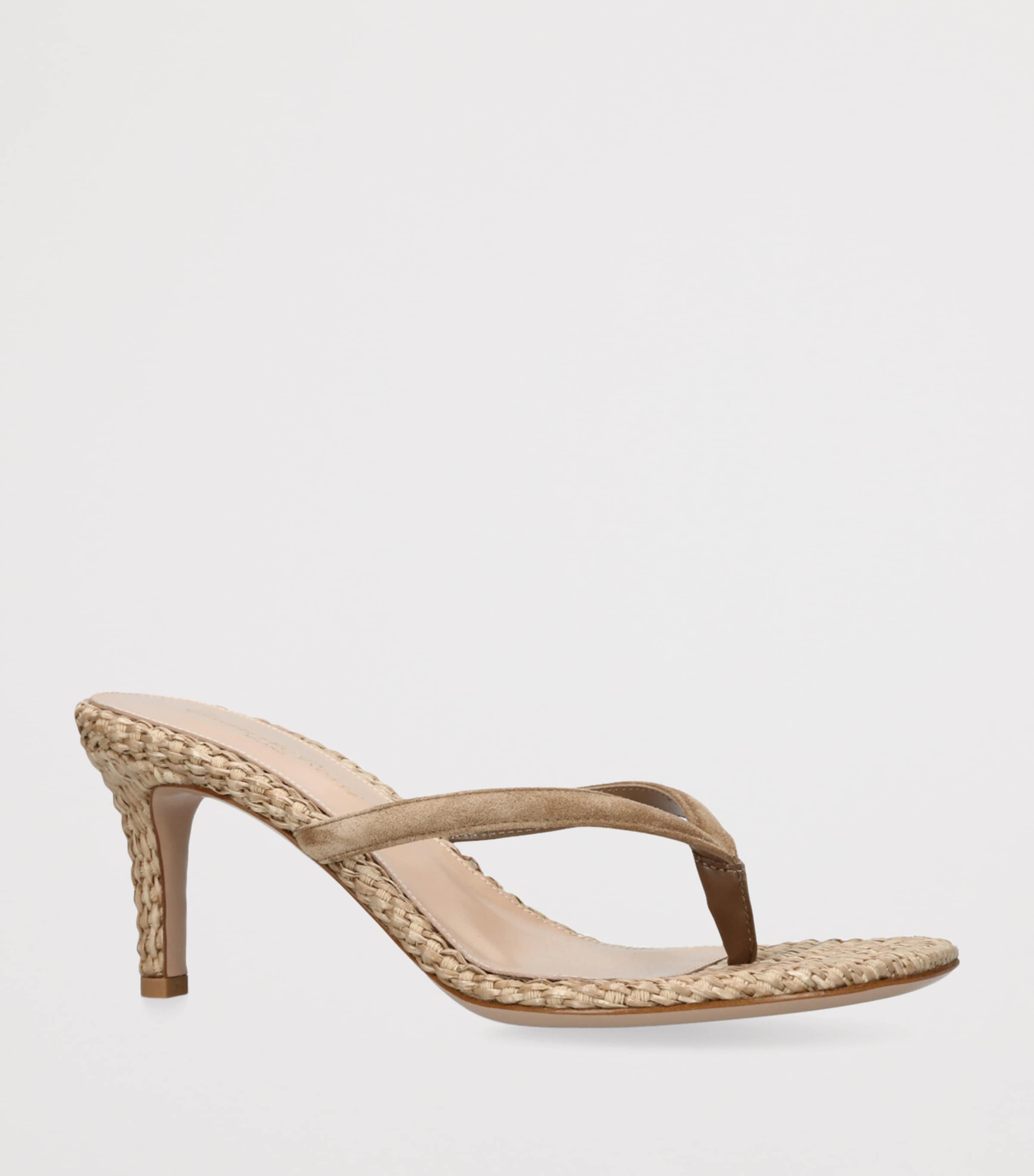 サンダル・ミュール GIANVITO ROSSI Black Leather Calypso Thong Sandals Gianvito Rossi - Calypso leather thong sandals Gianvito Rossi