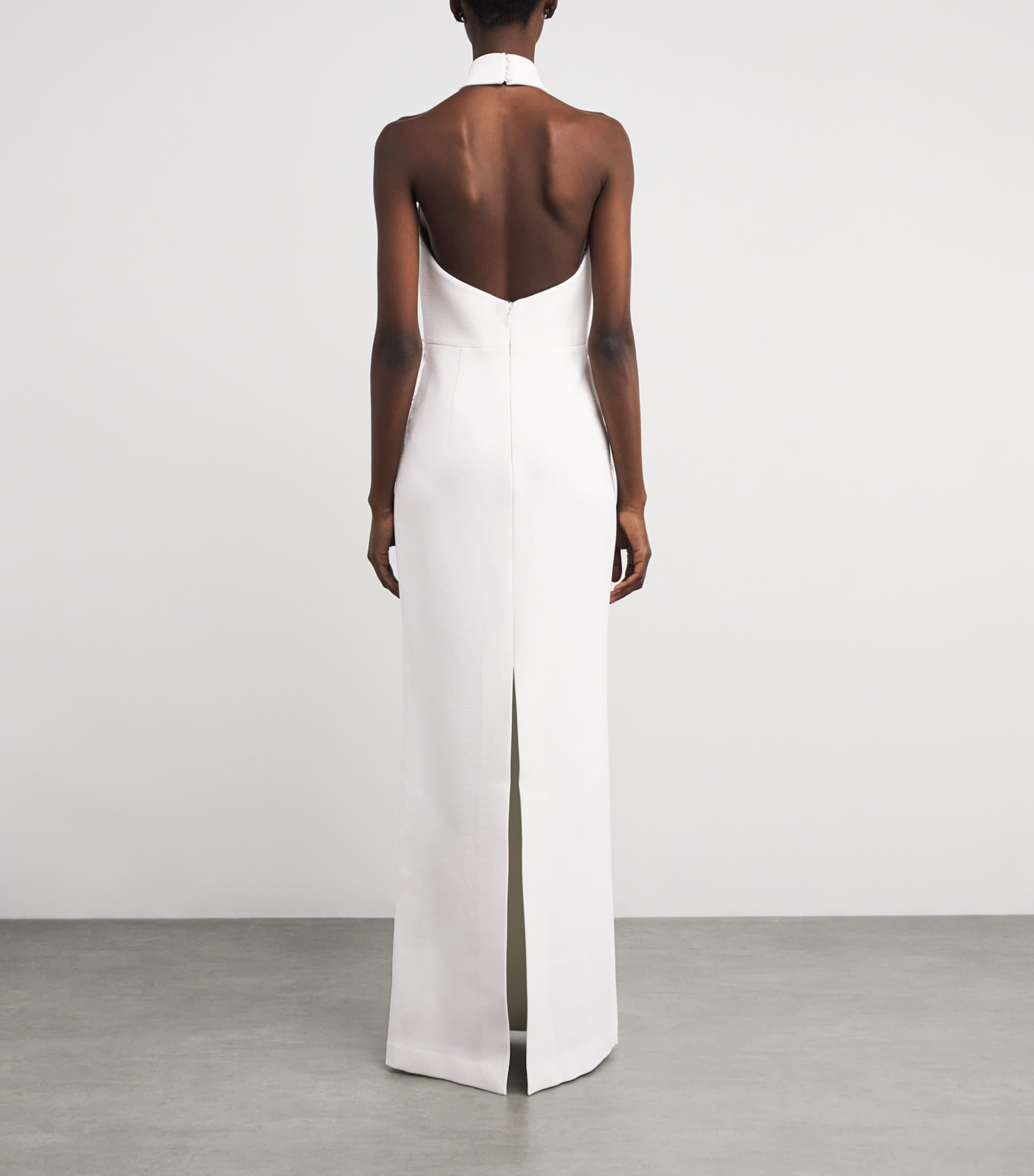 Embellished Halterneck Xanthe Gown IVORY Image 3