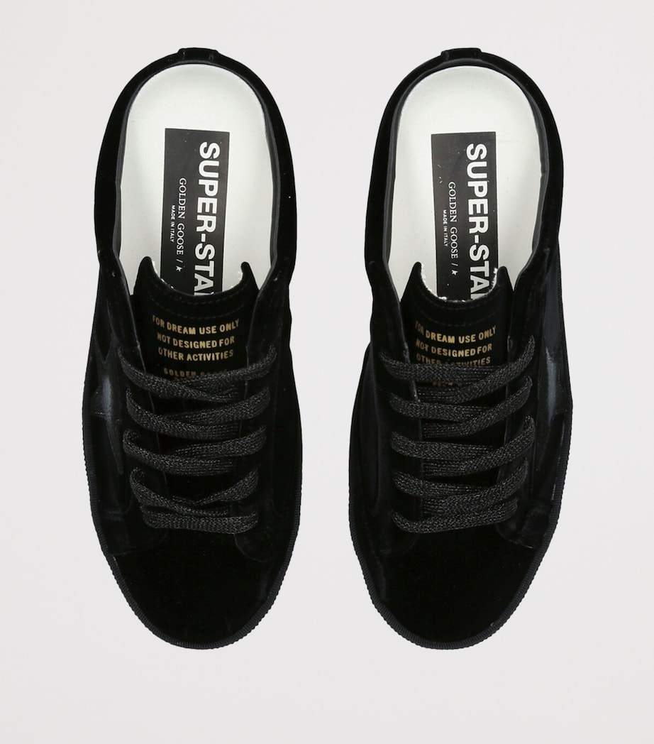 Velvet Super-Star Sabot Sneakers BLACK Image 4