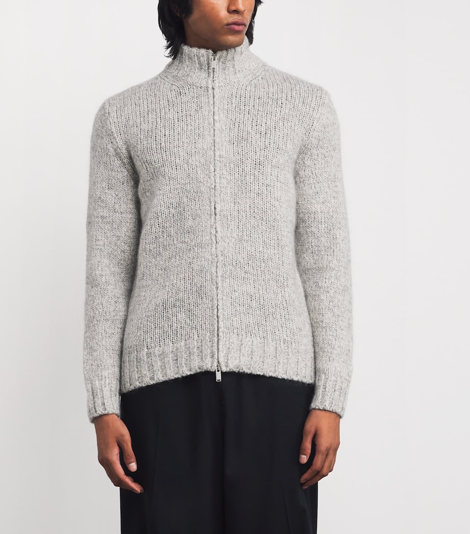 Wool-Silk Zip-Up Sweater 150GR Image 3