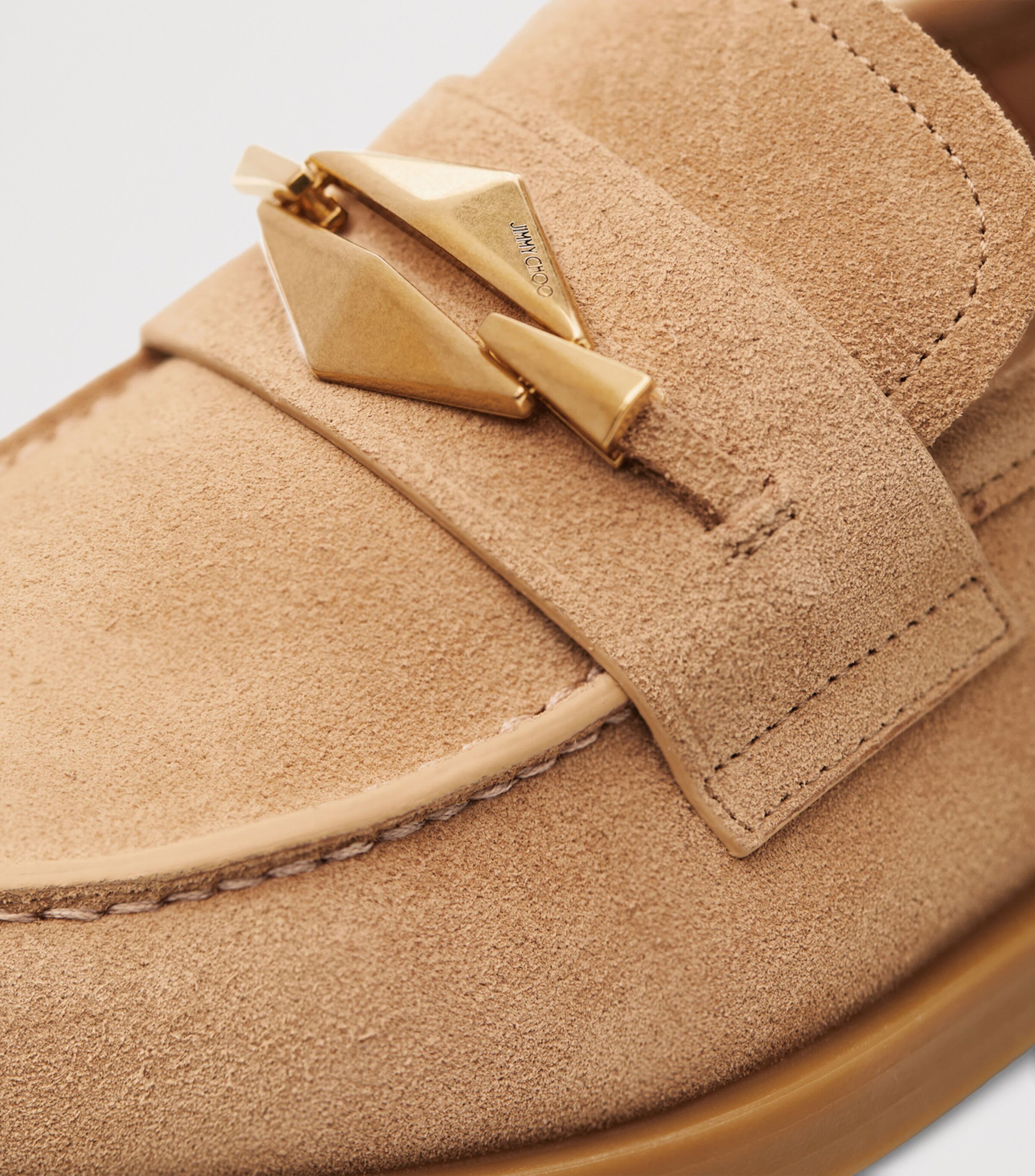 関税なし 送料無料  Maddie Diamond ローファー Jimmy Choo Diamond Maddie Suede Loafers | Harrods UK