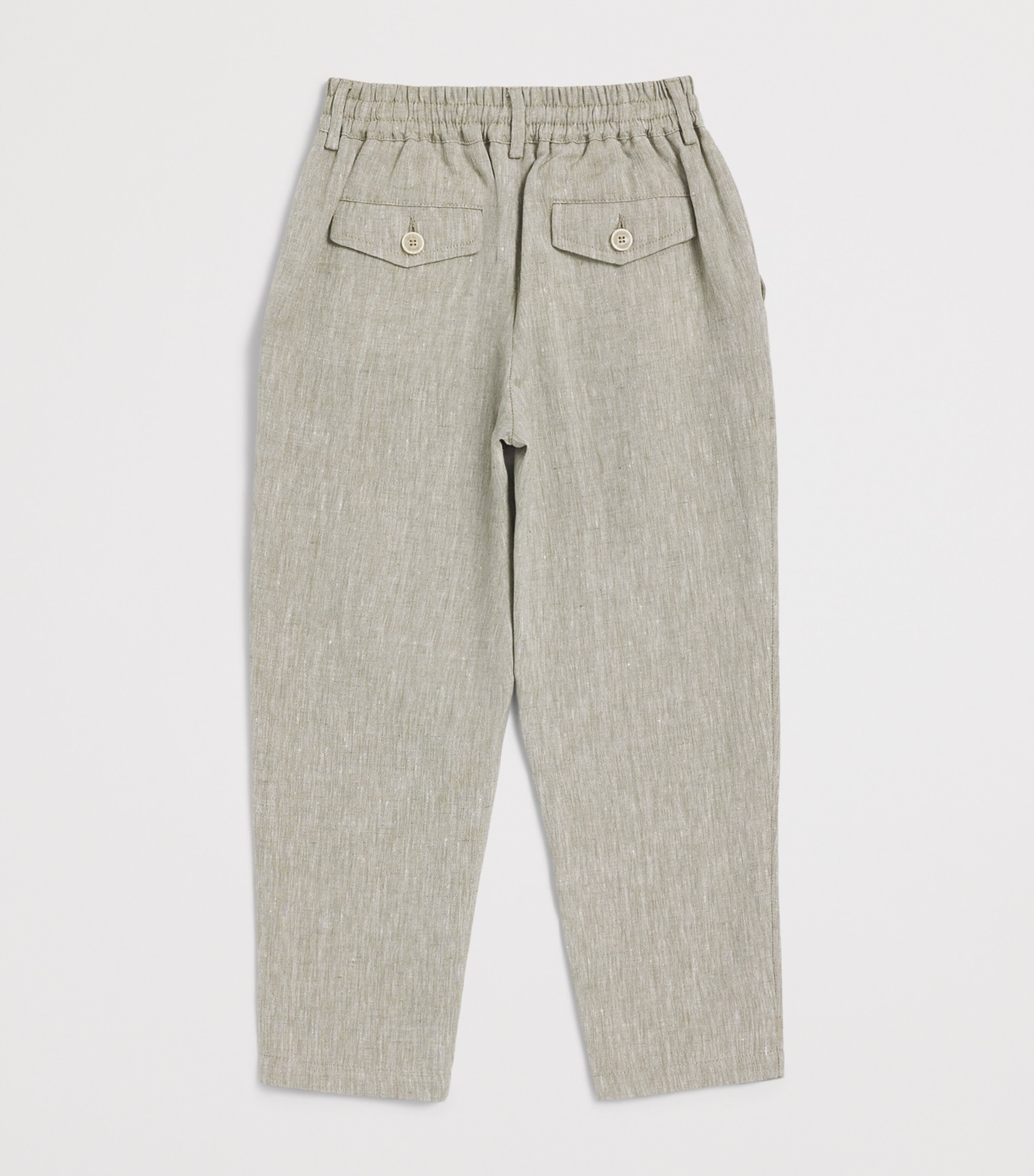 Eleventy Kids Linen-Blend Tailored Trousers (4-16 Years) Image 2