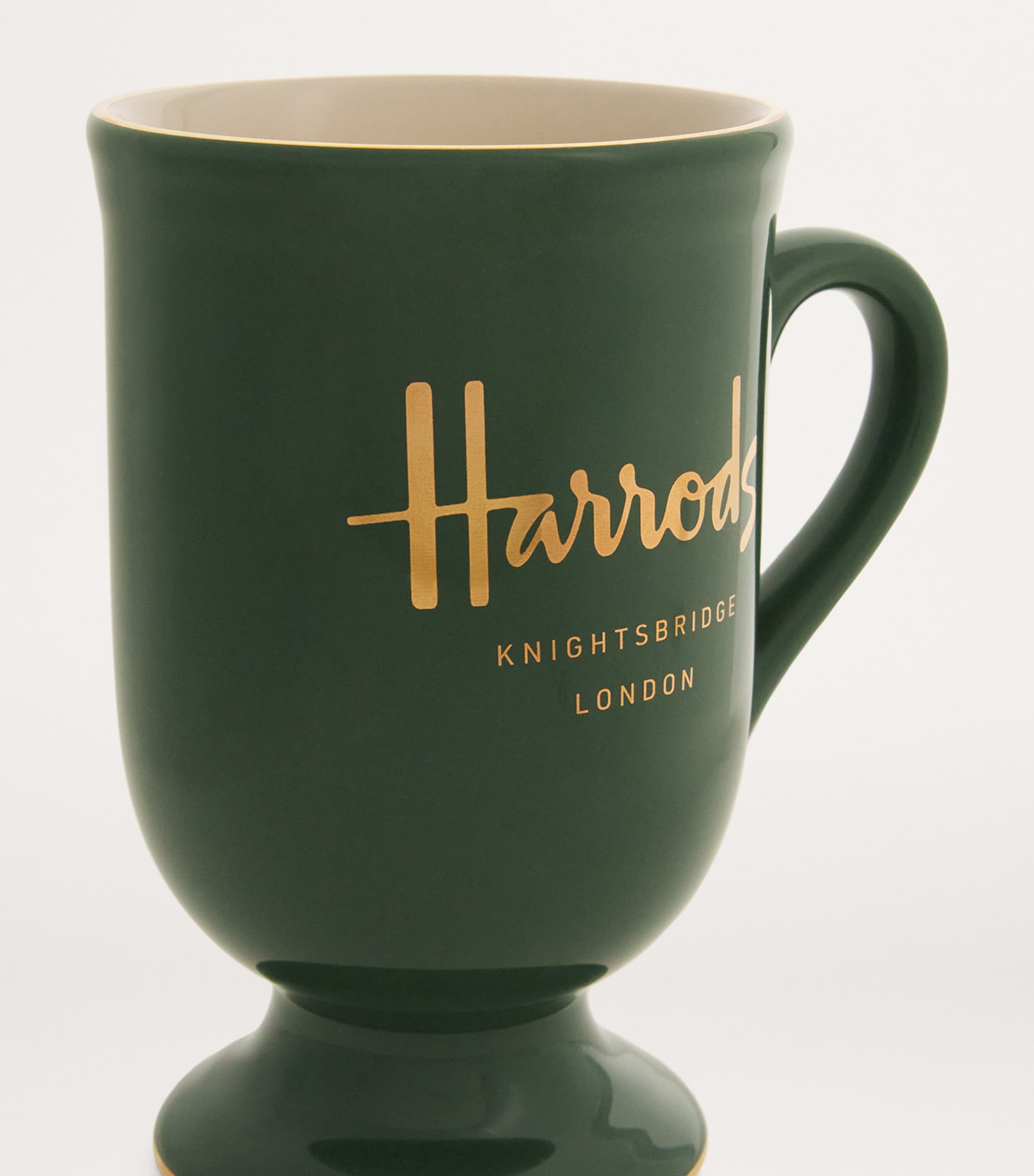 Harrods Pedestal Mug Green Image 4