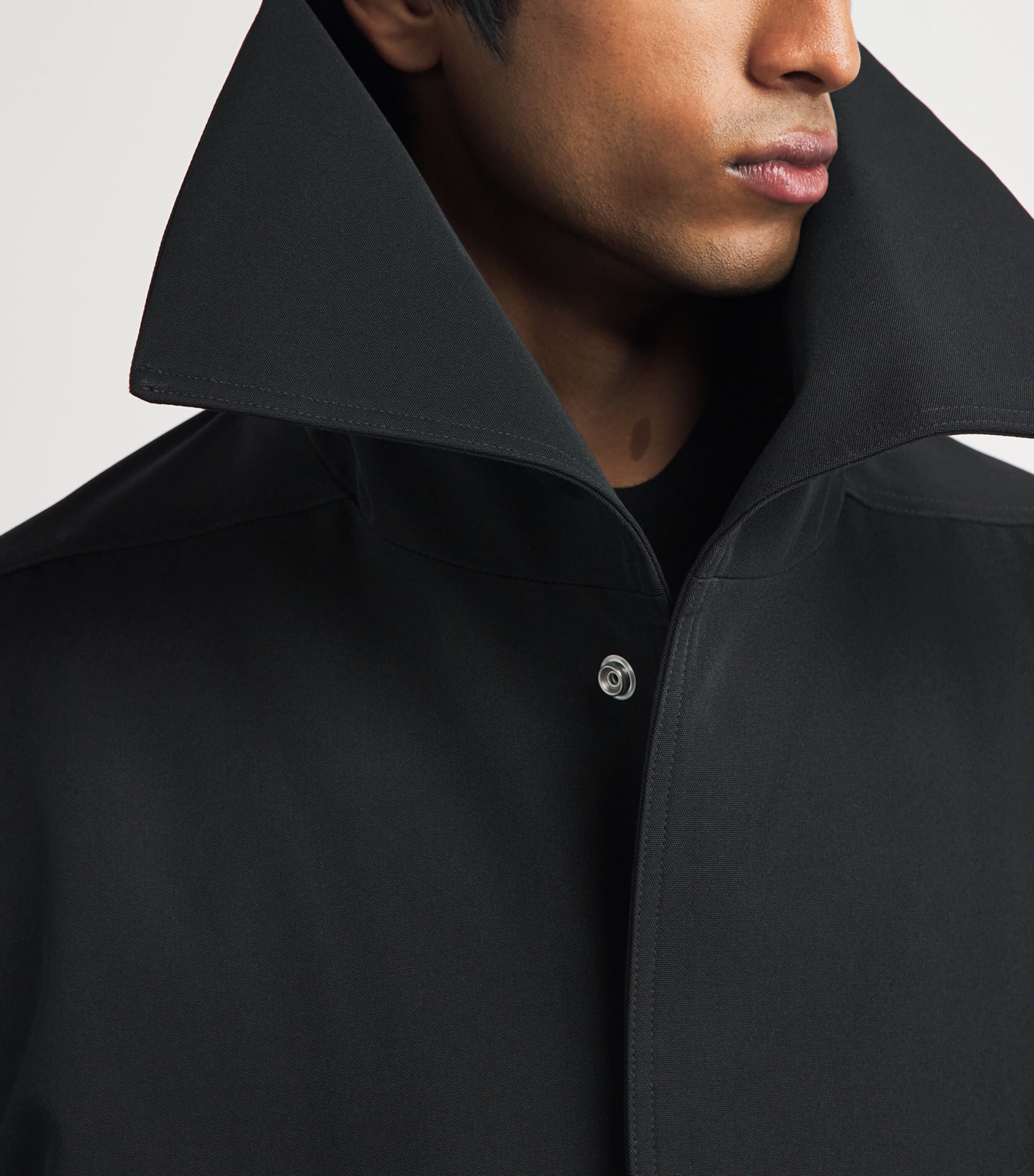 Rick Owens Mens Dracucollar Jacket Black Image 2