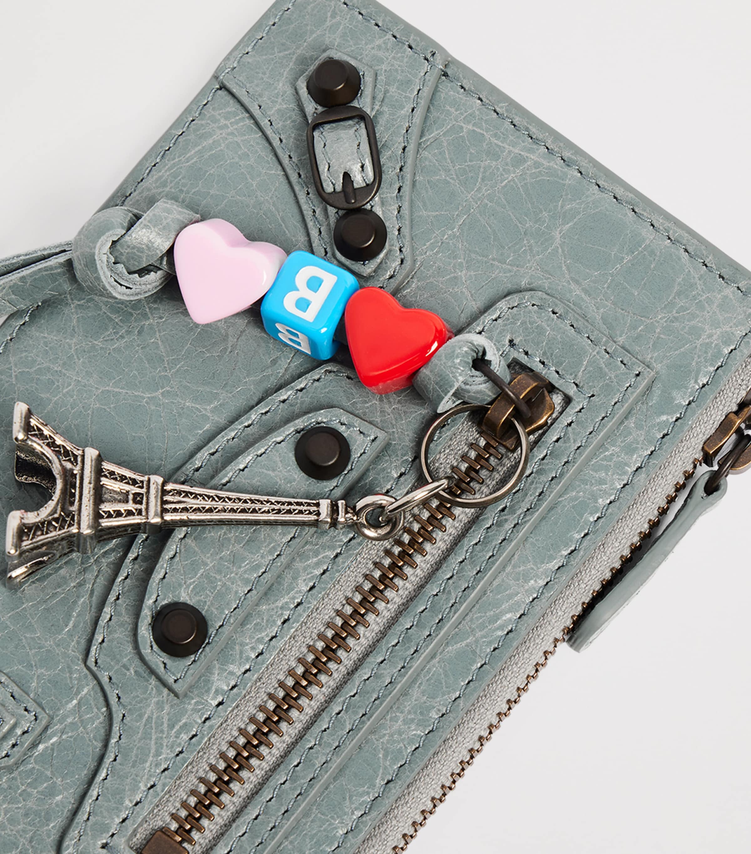 Balenciaga Lambskin Charm Le City Card Holder Image 4