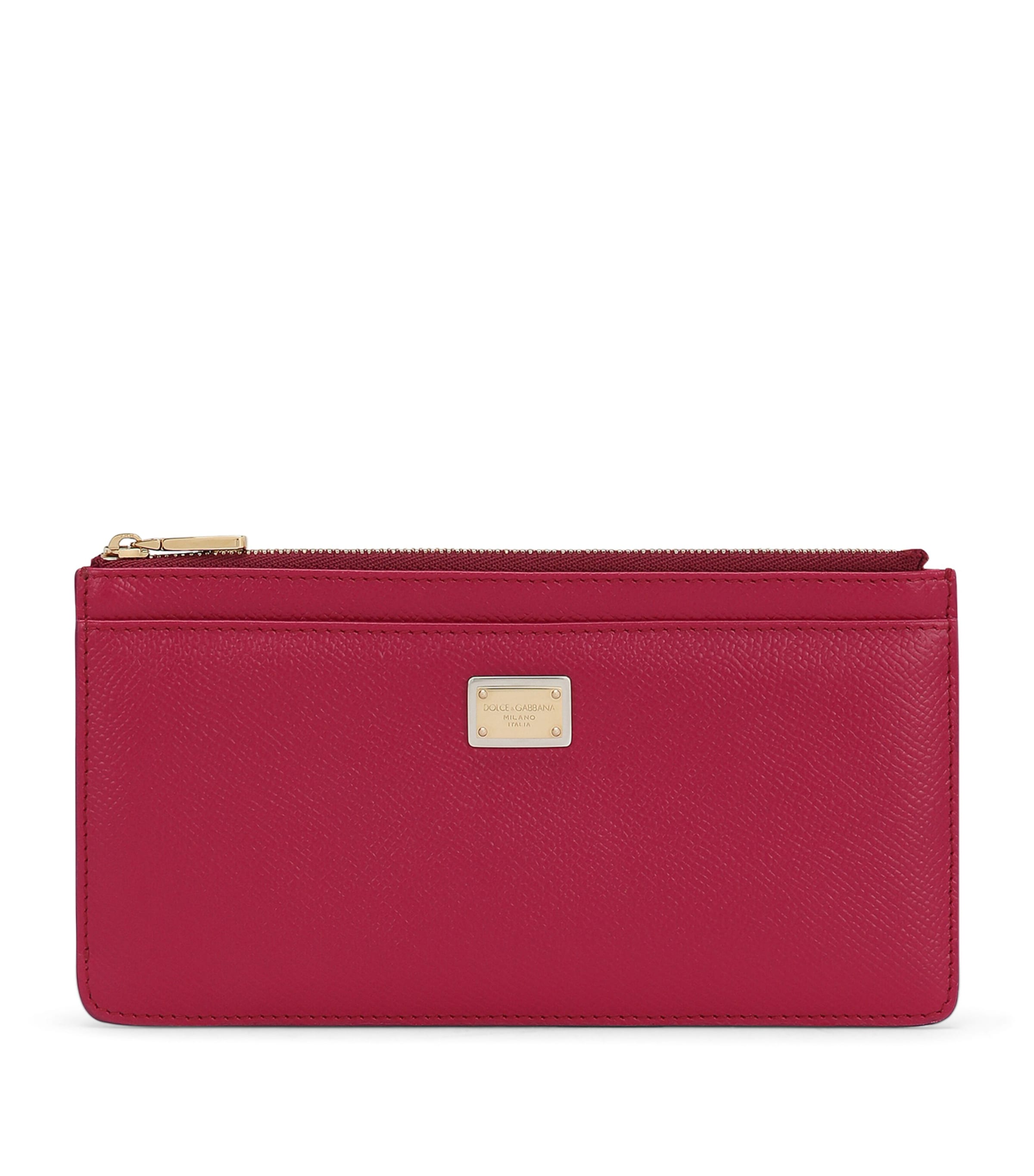 Dolce & Gabbana Leather Zip Card Holder