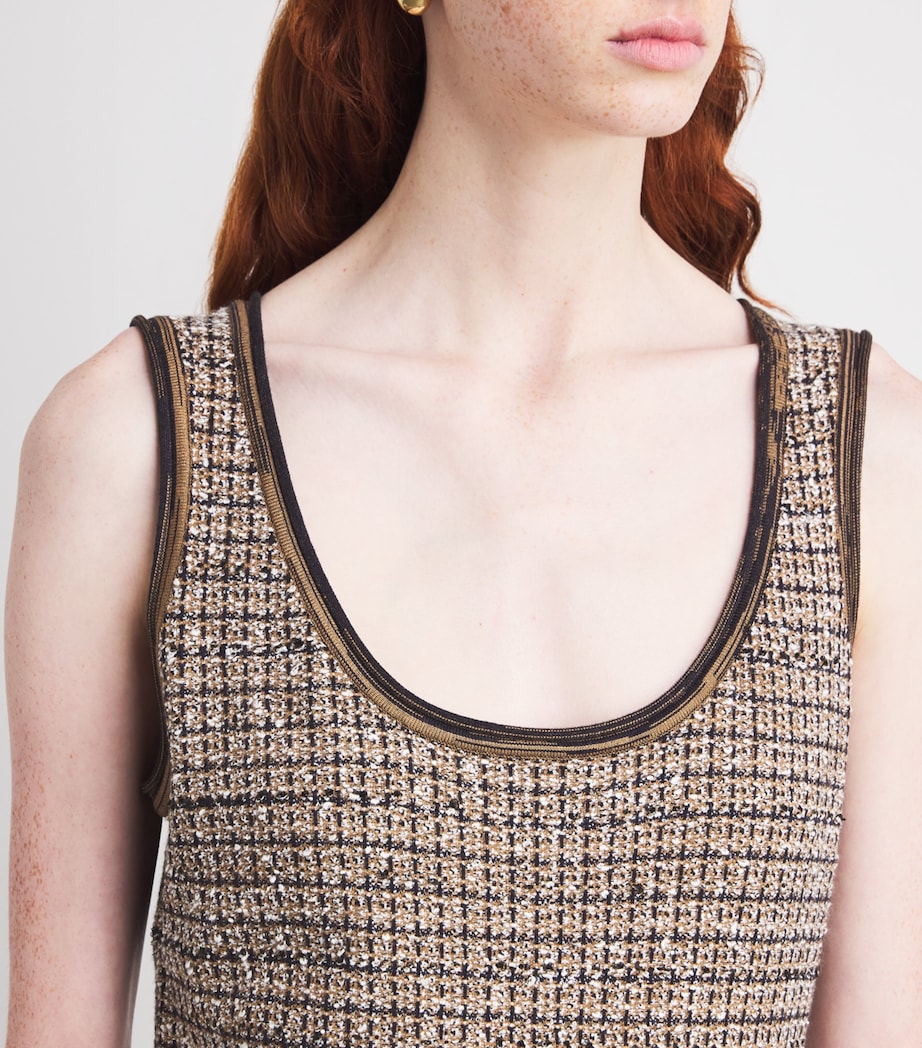 Slubbed Bassette Mini Dress N0829 ACORN MULTI Image 4