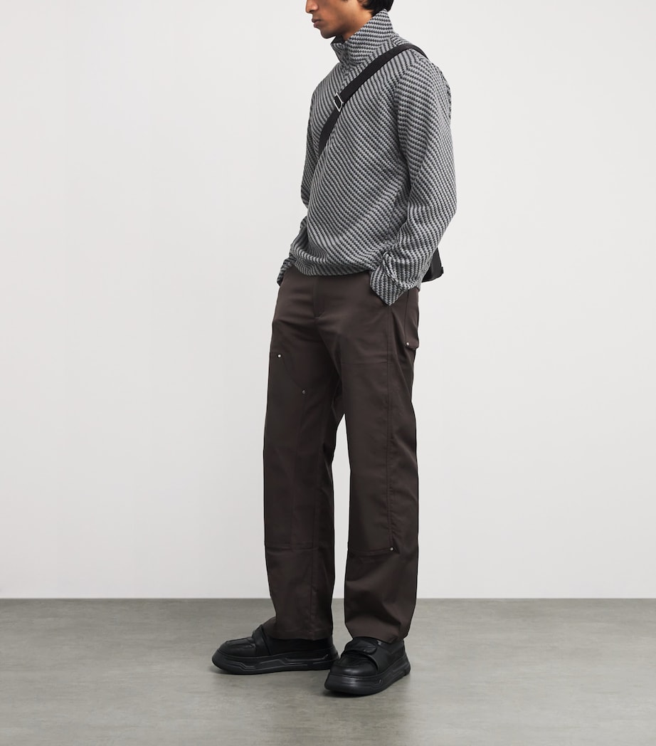 Jacquard Half Zip Pullover FC016 Image 2