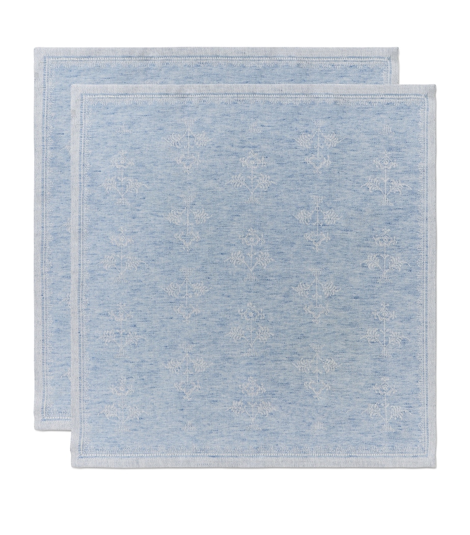 Royal Copenhagen Set of 2 Jacquard Heritage Napkins (45cm x 45cm) Blue Image 5