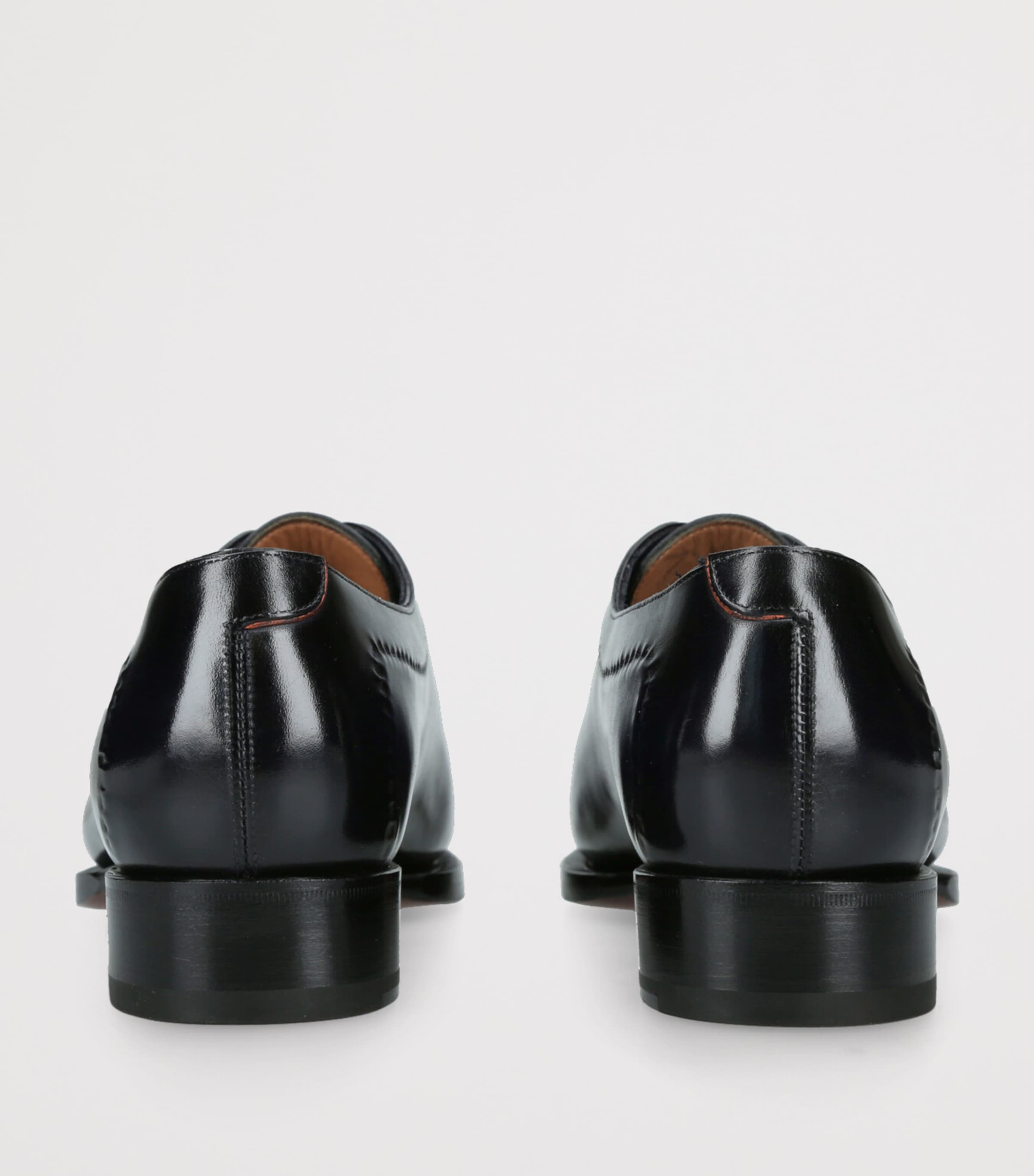 Leather Stitched Oxford Shoes NAVY Image 2