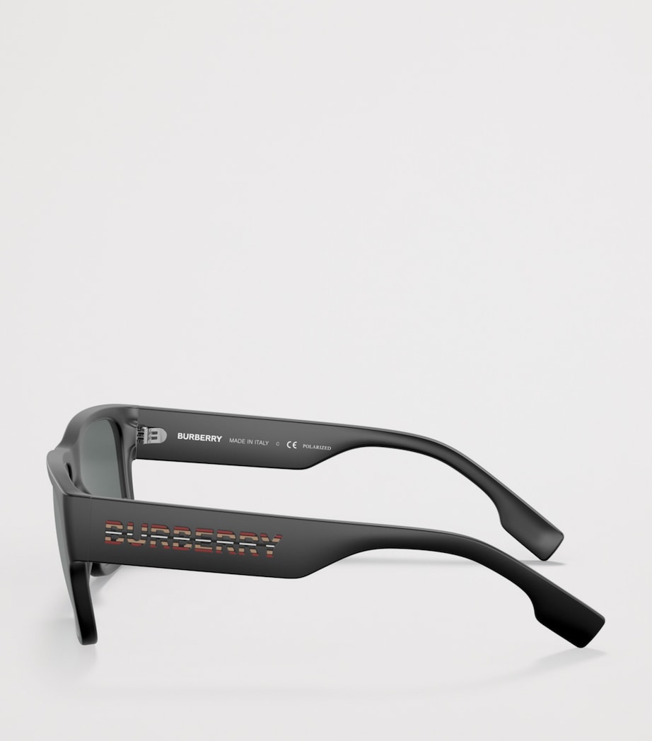 Burberry Knight Square Sunglasses Black Image 3