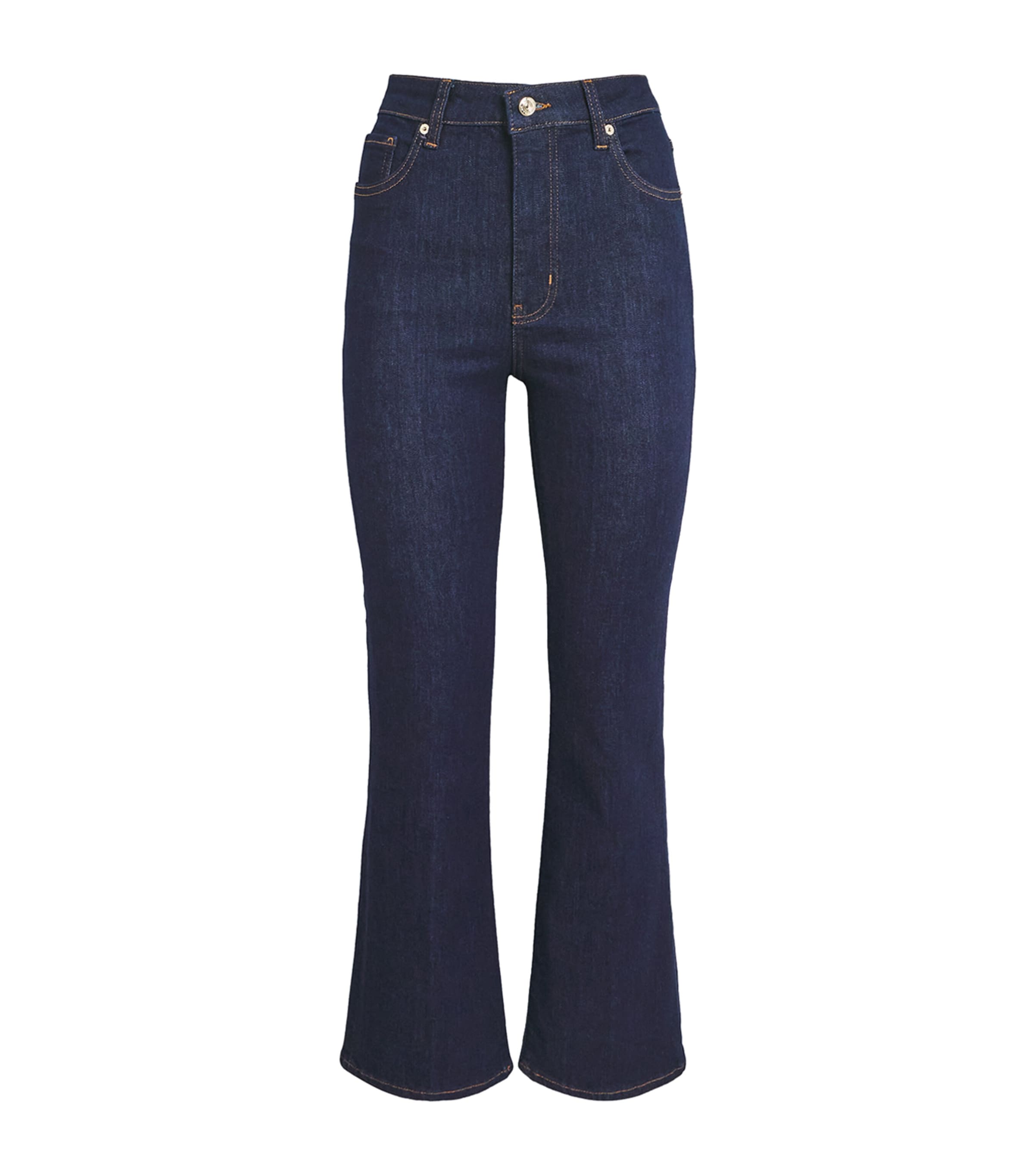 Frame The Reboot Crop Bootcut Jeans In Blue