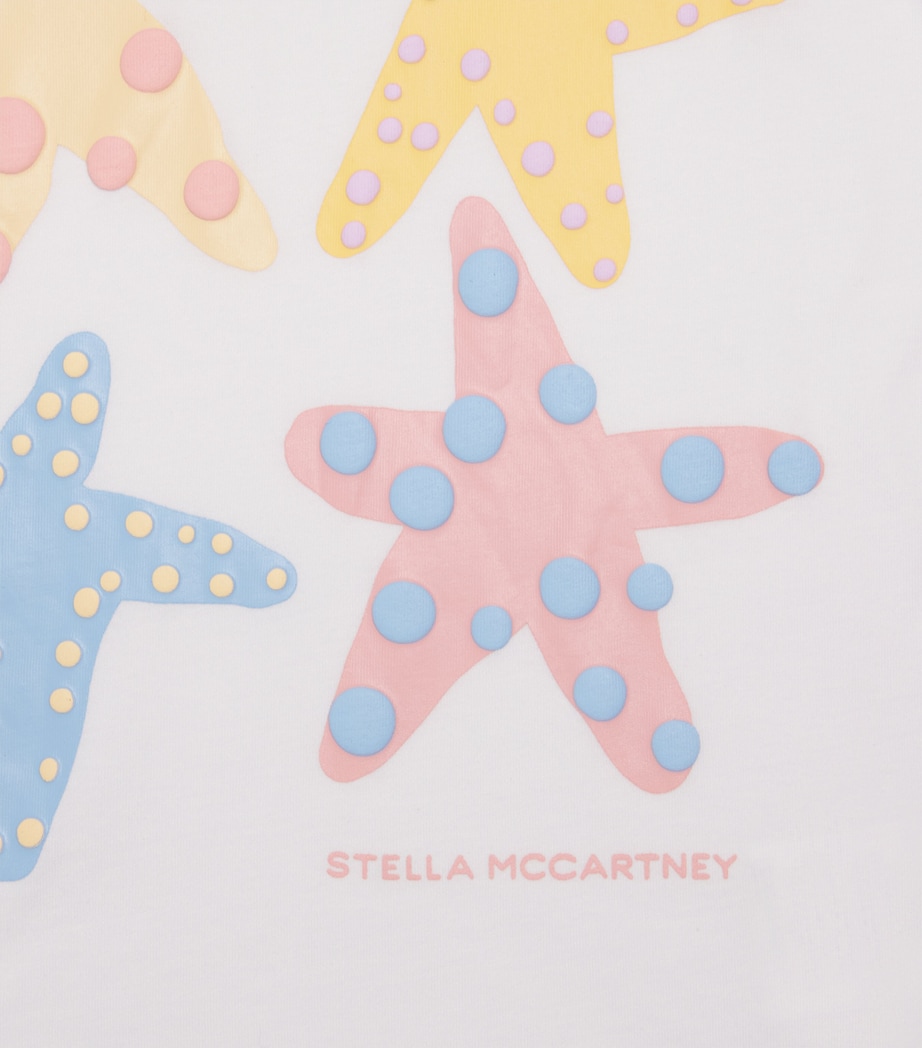Stella McCartney Kids Organic Cotton Starfish T-Shirt (2-14+ Years) Image 4