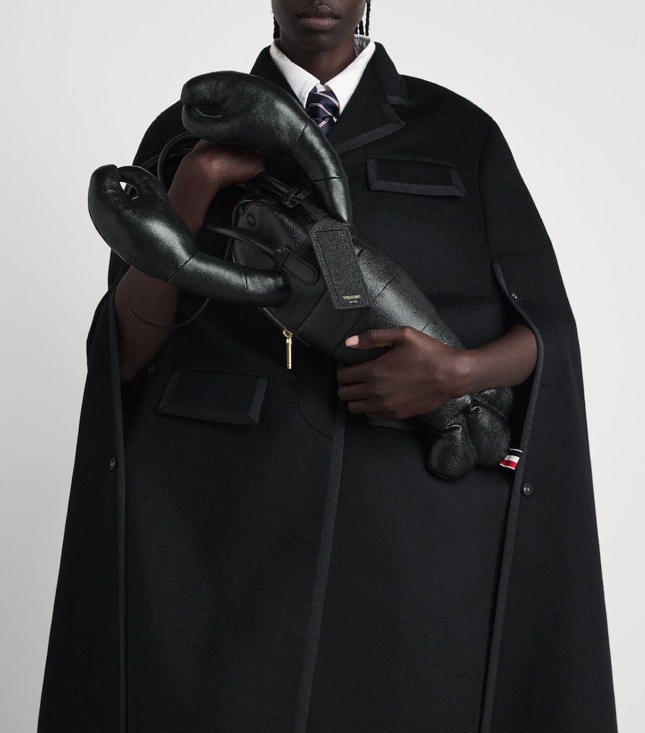 Thom Browne Pebble Grain Leather Lobster Bag Black Image 5
