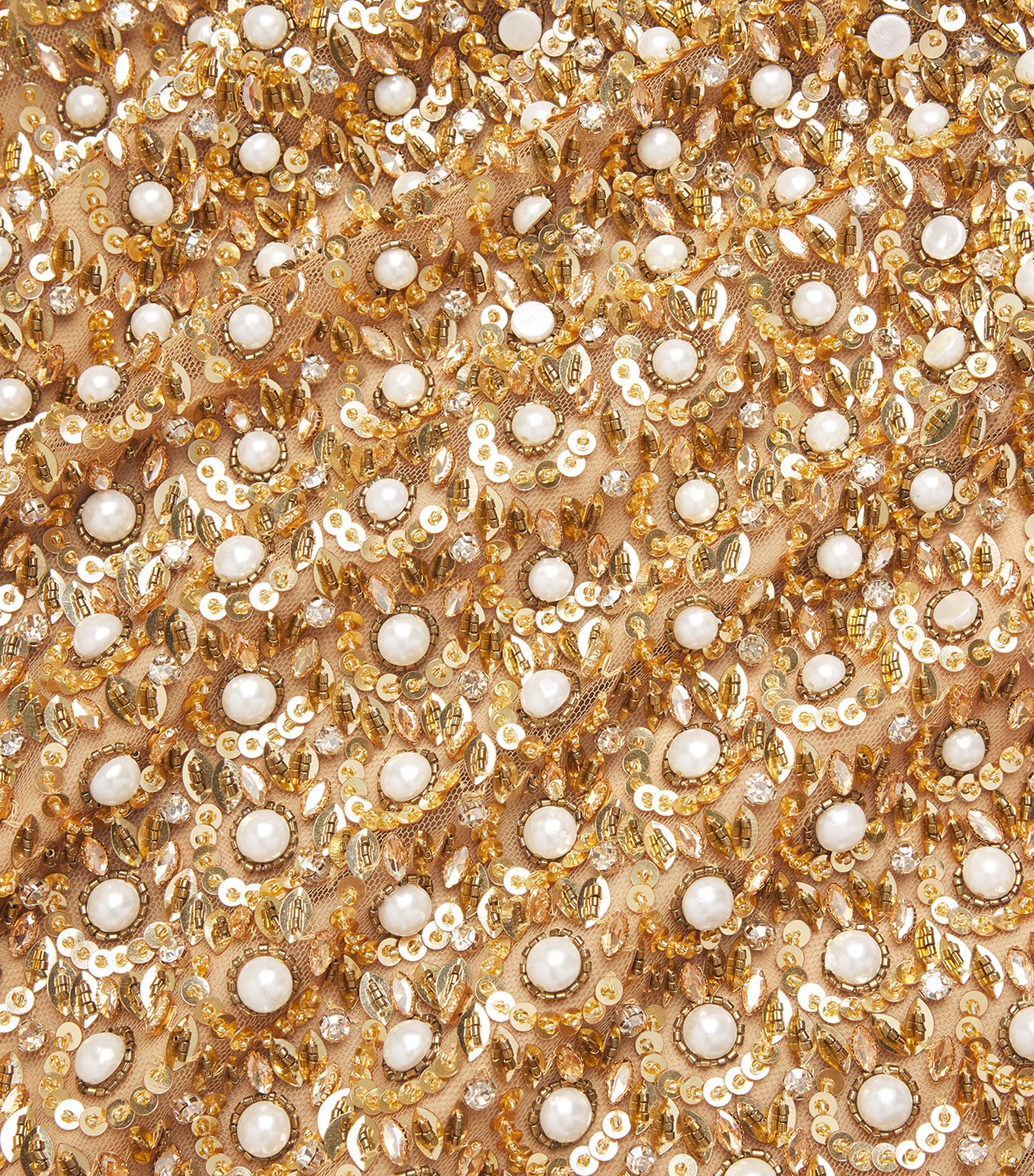 Carolina Herrera Womens Embellished V-Neck Gown Gold Image 6