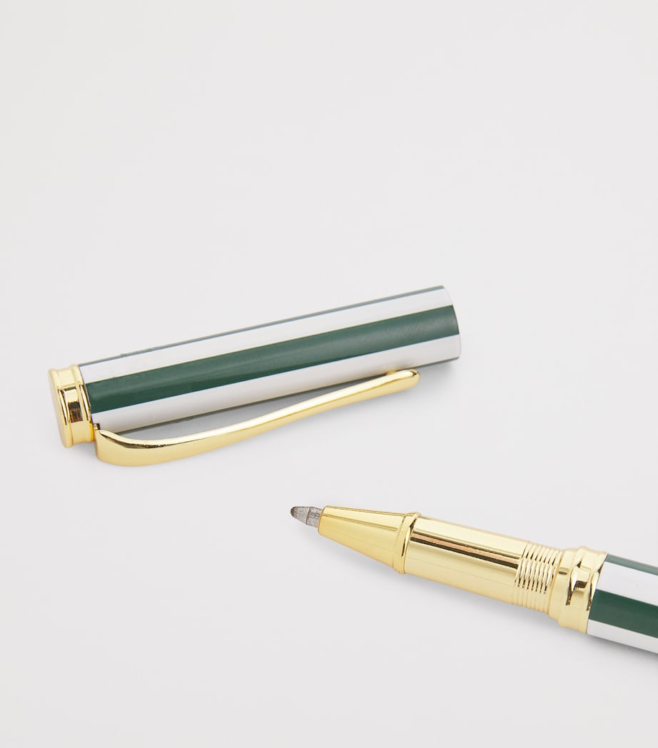 Metal Stripe Ballpoint Pen HARRODS GREEN Image 3
