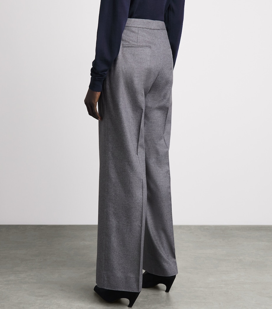Colombo Womens Cashmere Straight Trousers Grey Image 5